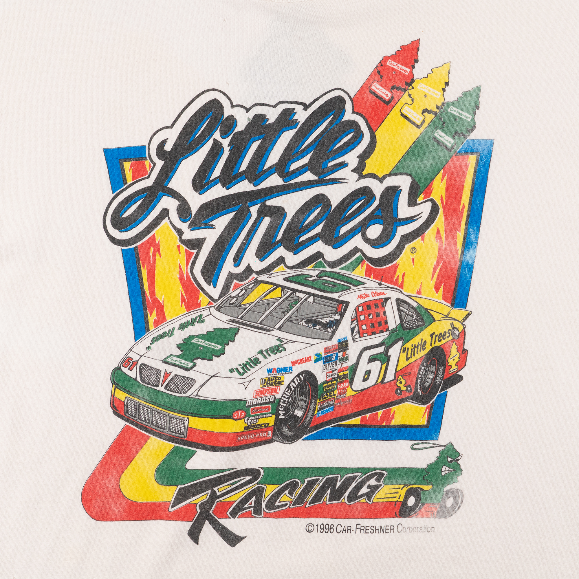 Little Trees Racing Tee White-PLUS
