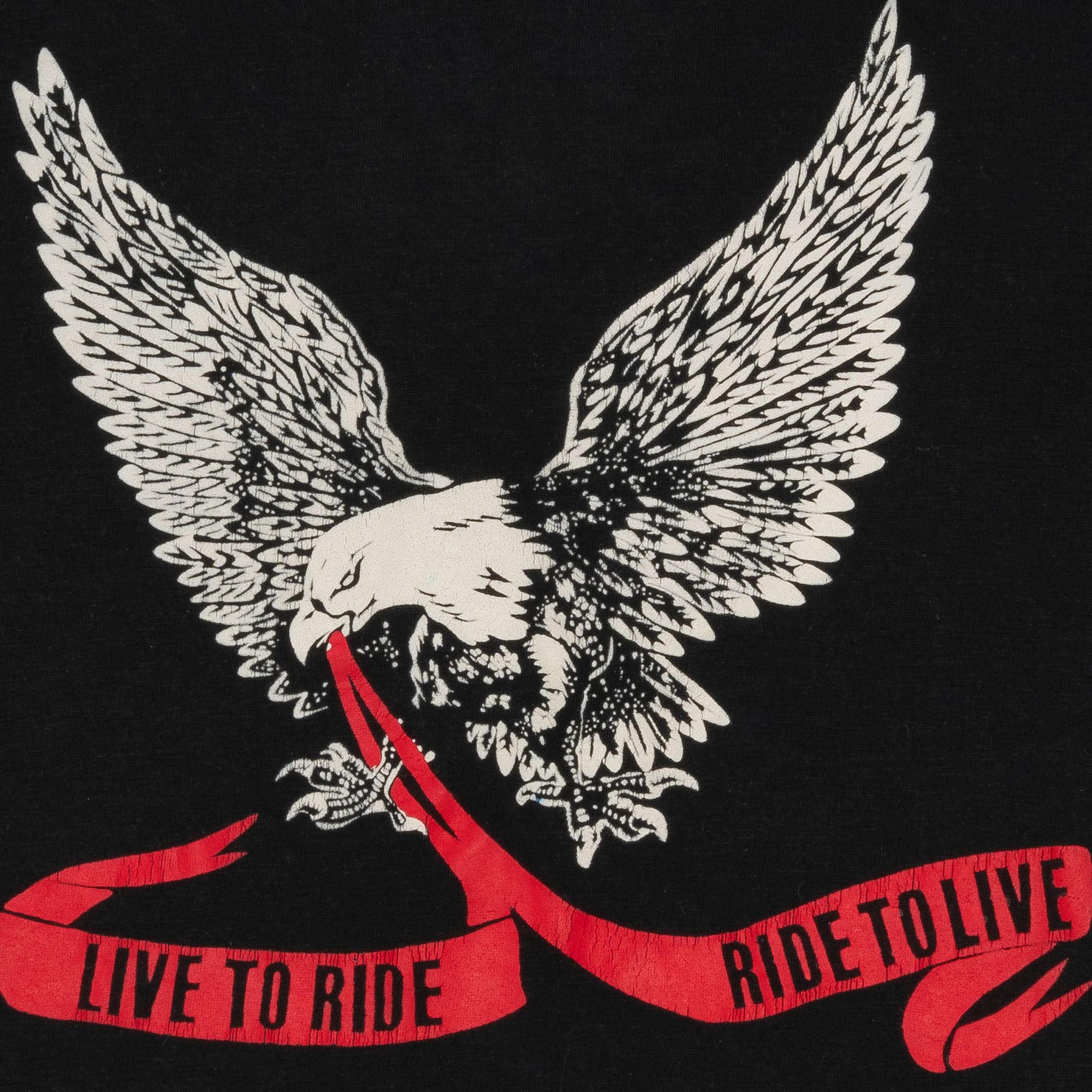 Eagle "Live To Ride" Jay Tee Black-PLUS