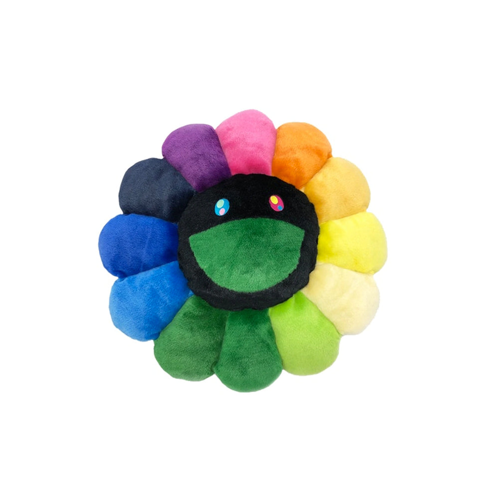 Takashi Murakami Flower Plush Rainbow/Black (30cm)-PLUS