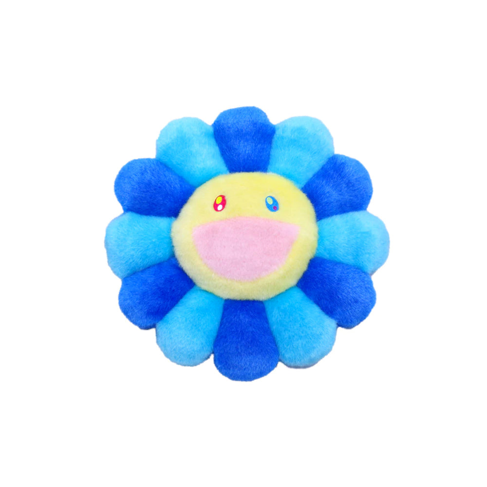 Takashi Murakami Flower Plush Pin Blue/Light Blue (3.75")-PLUS