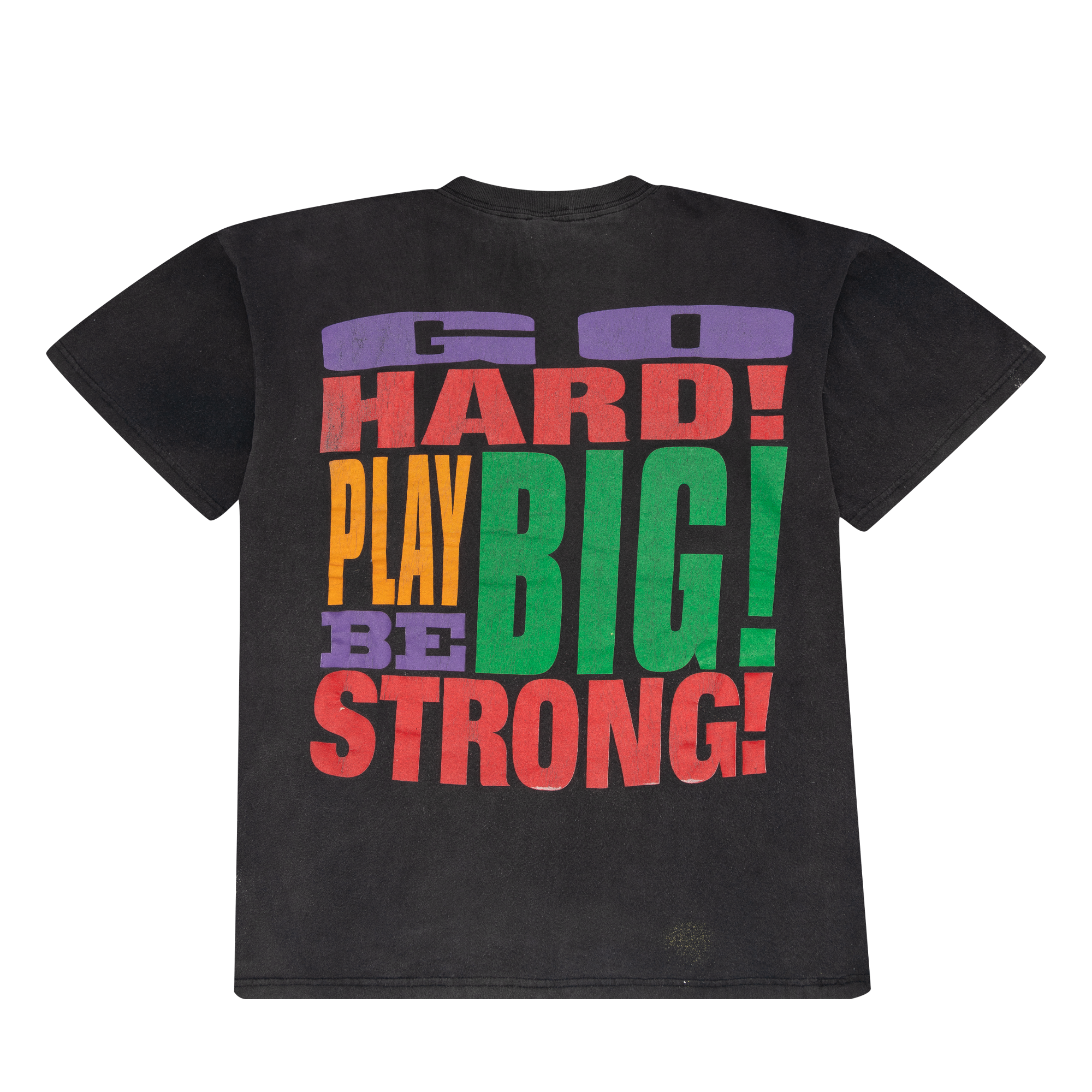Looney Tunes "Go Hard, Play Big, Be Strong!" 1994 Tee Black-PLUS