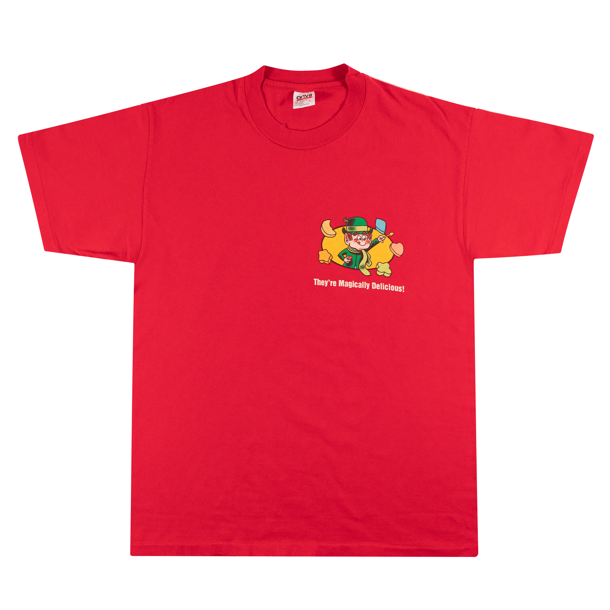 Lucky Charms Cereal 90's Tee Red-PLUS