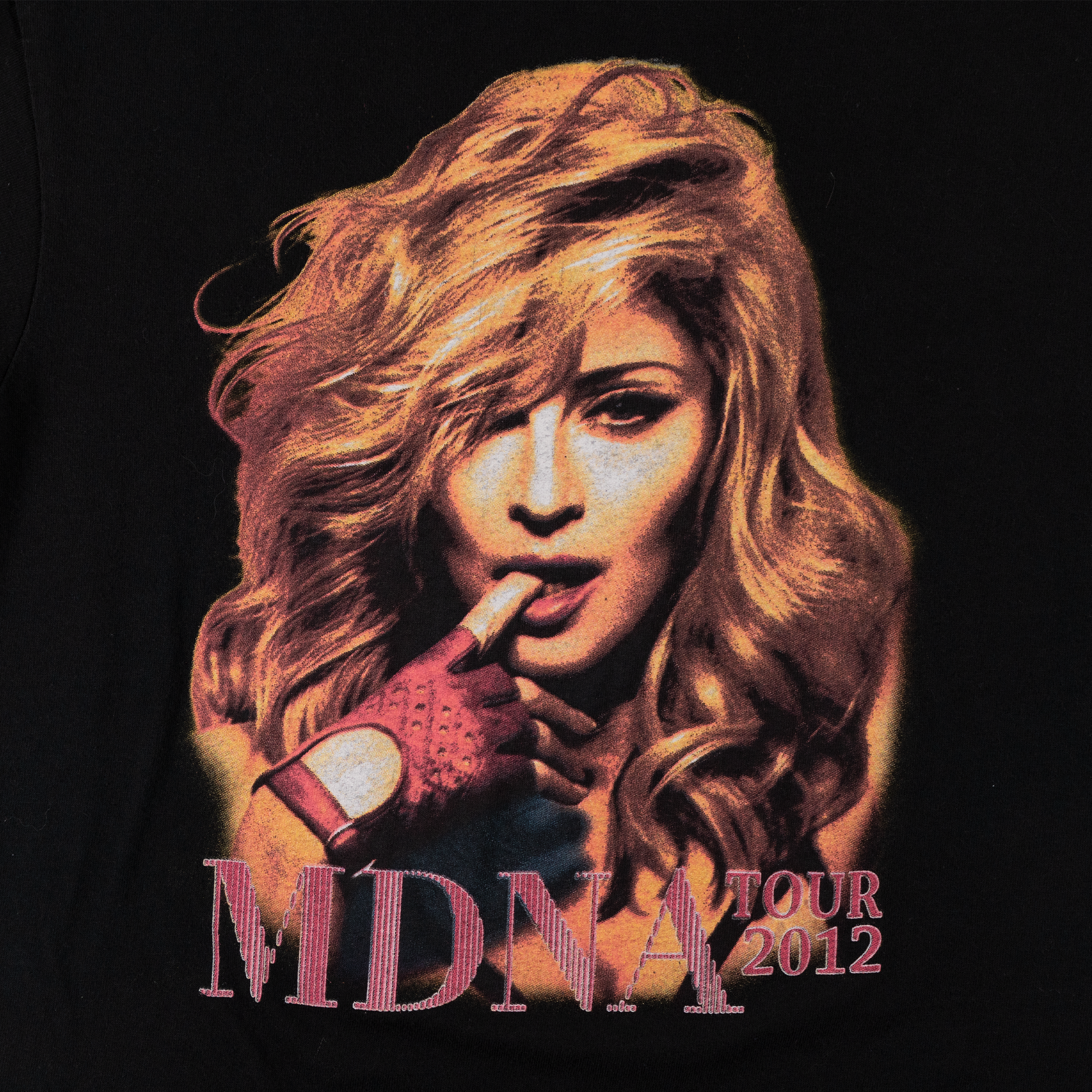 Madonna "MDNA" Tour Merchandise Tee Black-PLUS