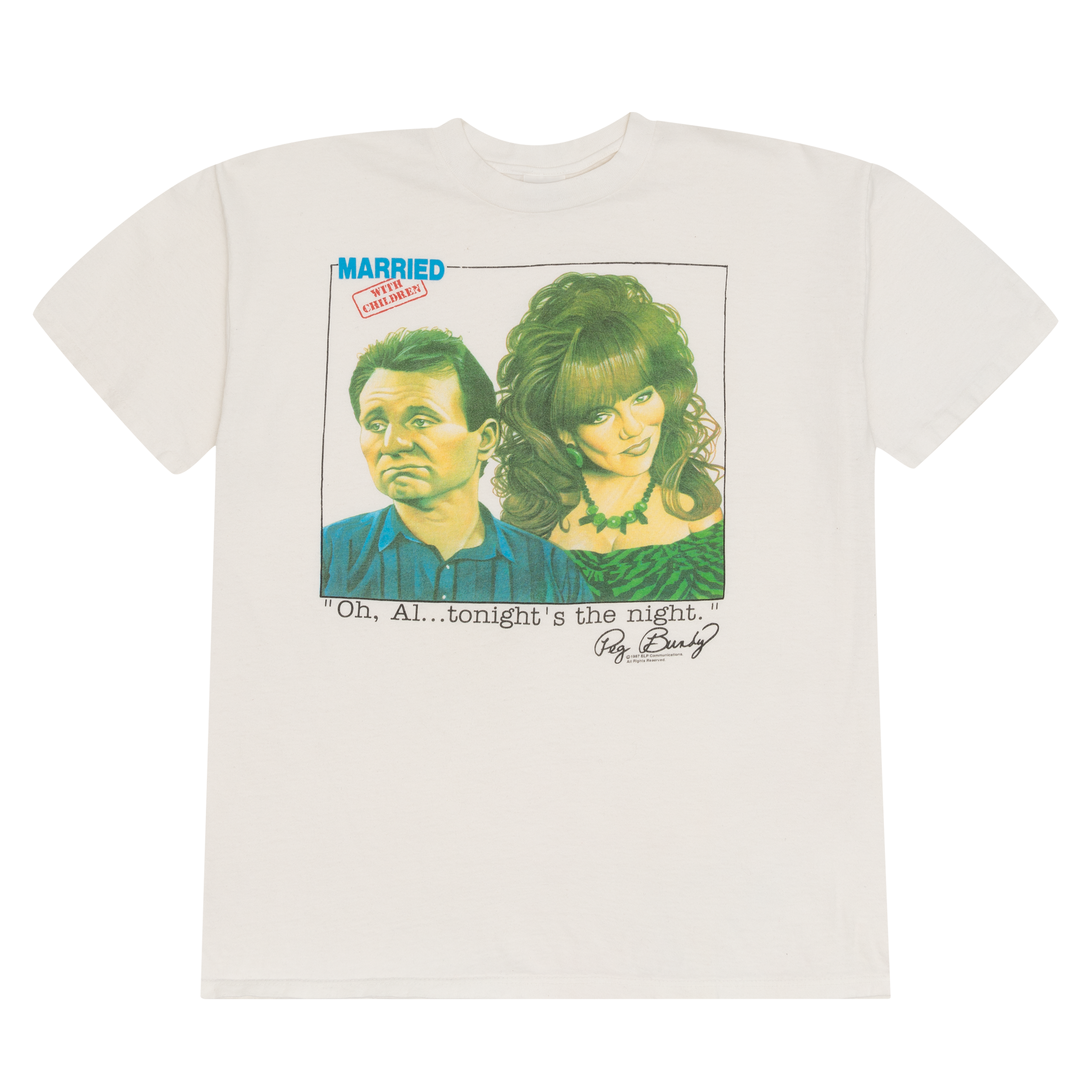 Married With Children 1987 Tee White-PLUS