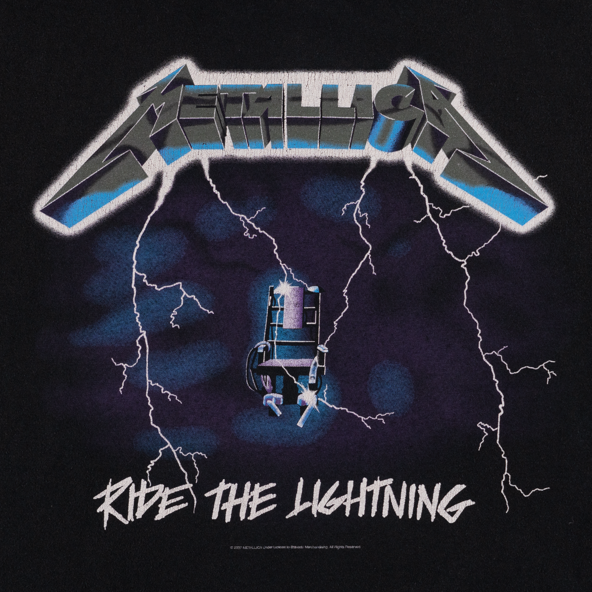 Metallica Ride The Lightning 2007 Tee Black-PLUS