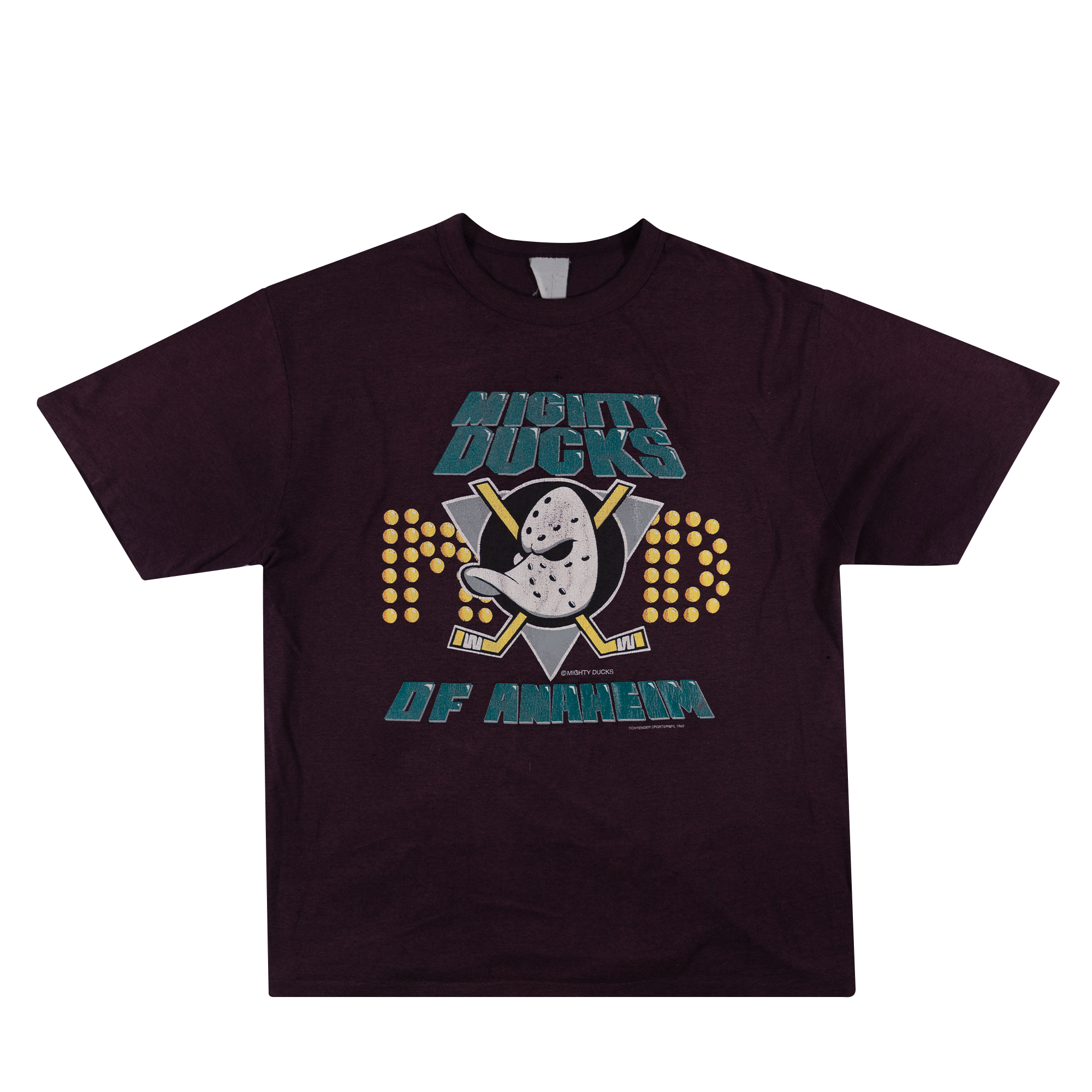 Mighty Ducks Of Anaheim 1993 Tee Purple-PLUS