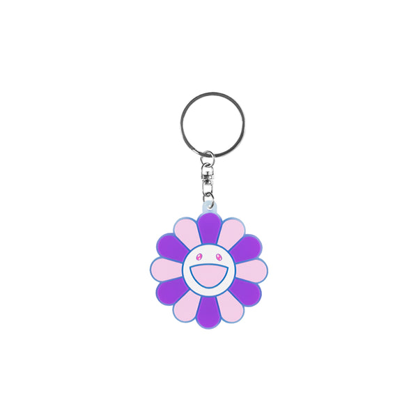 Takashi Murakami Flower Rubber Keyring Clear/Pink/Cream