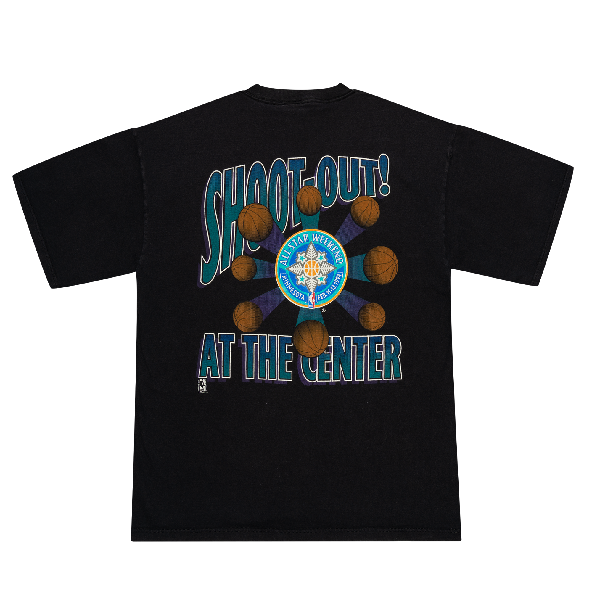 All Star Weekend Shoot-Out At The Centre 1994 NBA Tee Black-PLUS