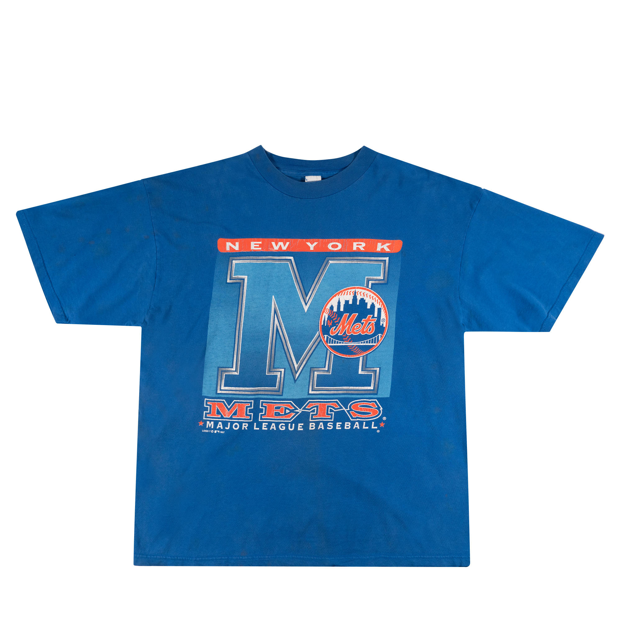 New York Mets 1997 MLB Tee Blue-PLUS