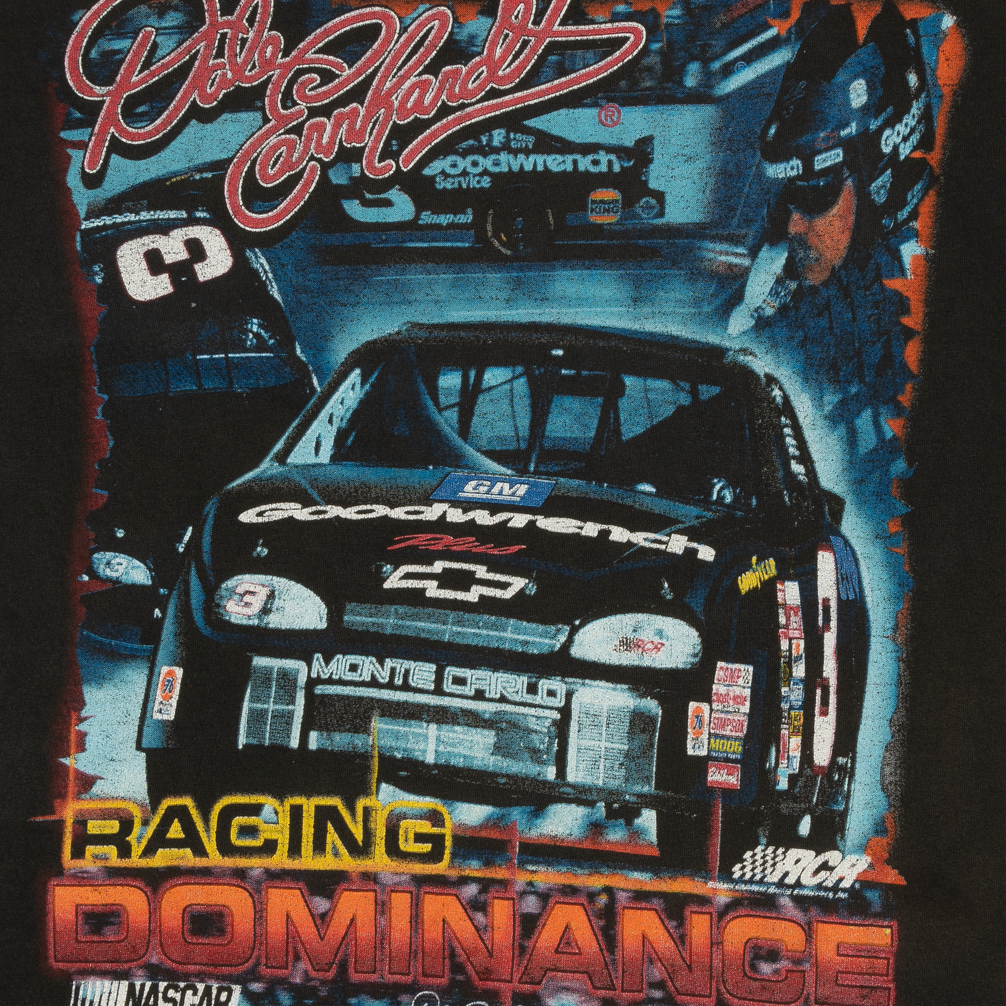 Dale Earnhardt "Racing Dominance" Tee Black-PLUS
