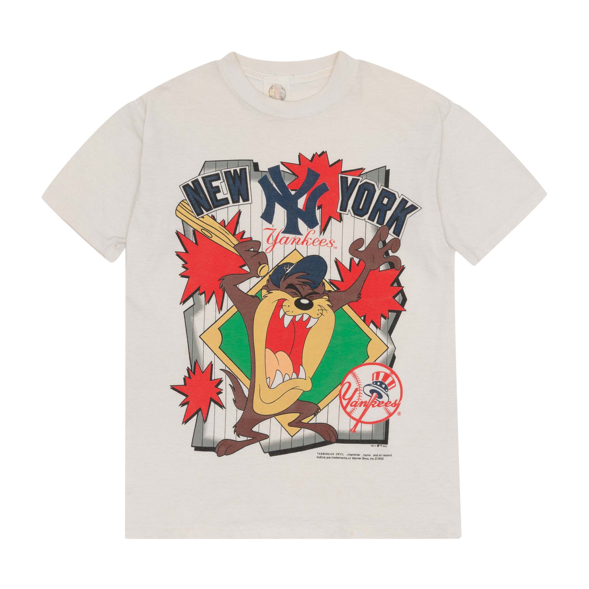 New York Yankees Taz 1992 Tee White-PLUS