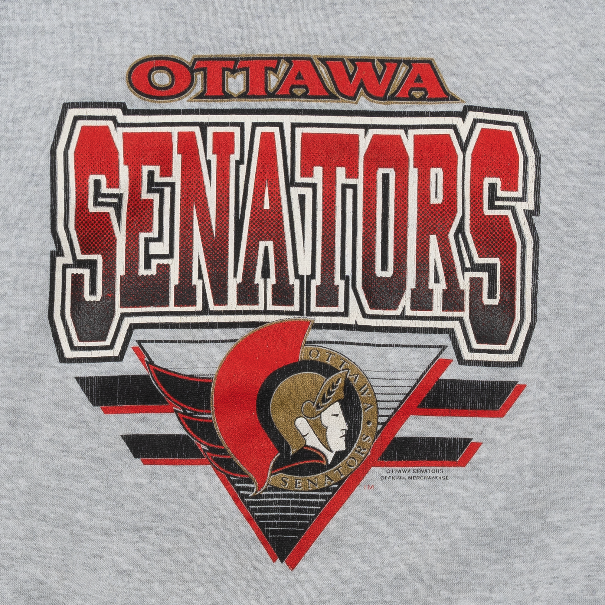 Ottawa Senators Alexei Yashin #19 NHL Crewneck Grey-PLUS