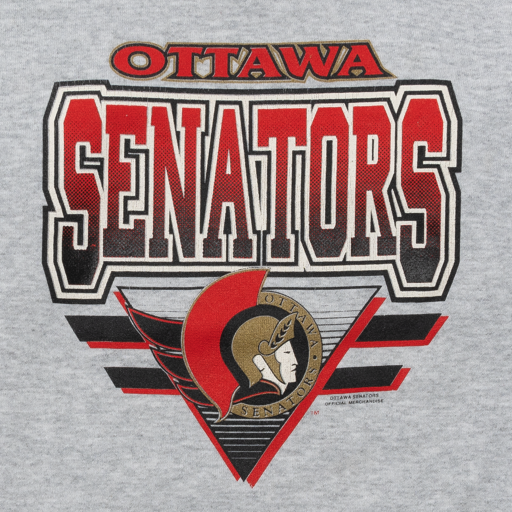 Ottawa Senators Radek Bonk #76 NHL Crewneck Grey-PLUS