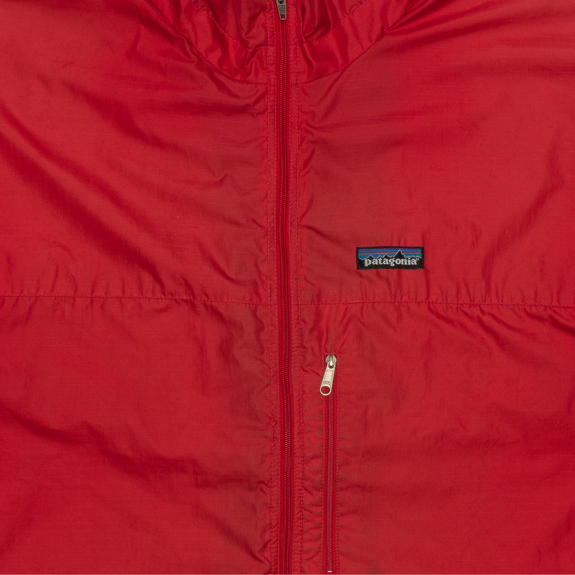 Patagonia Lightweight Full Zip Windbreaker Jacket Red-PLUS
