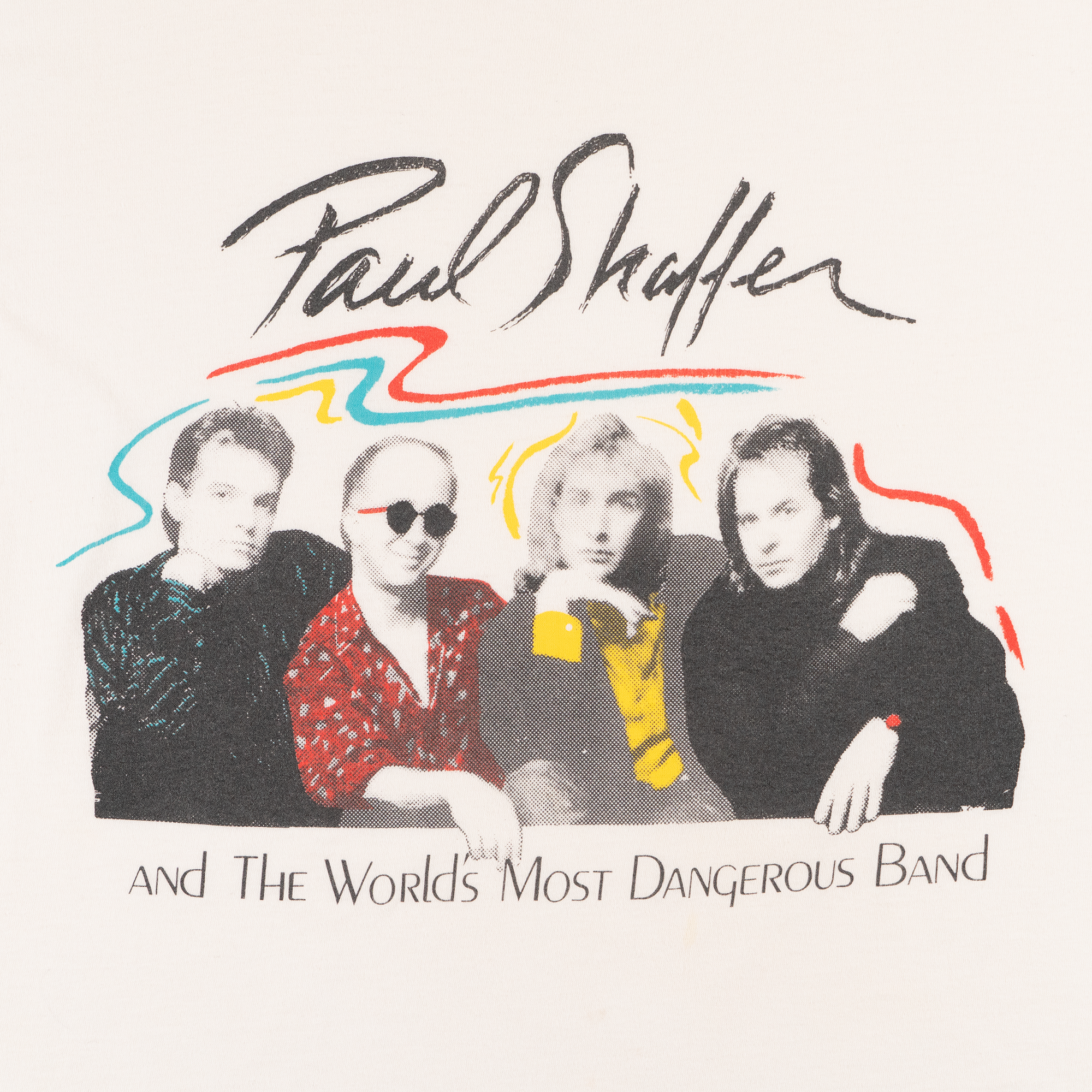 Paul Shaffer And The Worlds Most Dangerous Band Tee White-PLUS