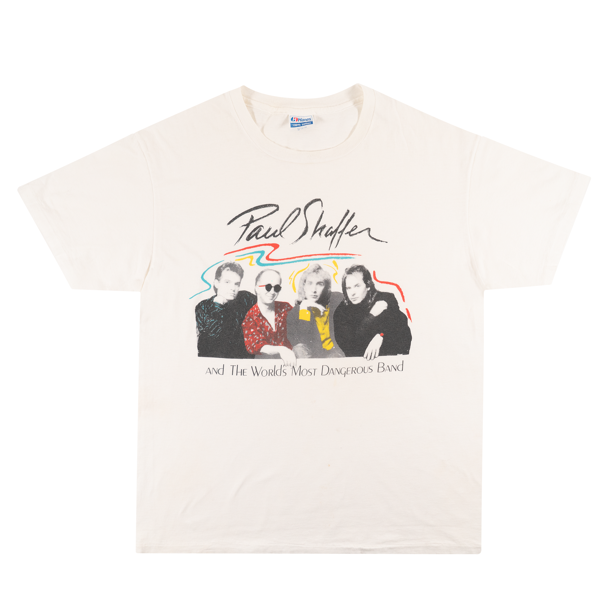 Paul Shaffer And The Worlds Most Dangerous Band Tee White-PLUS