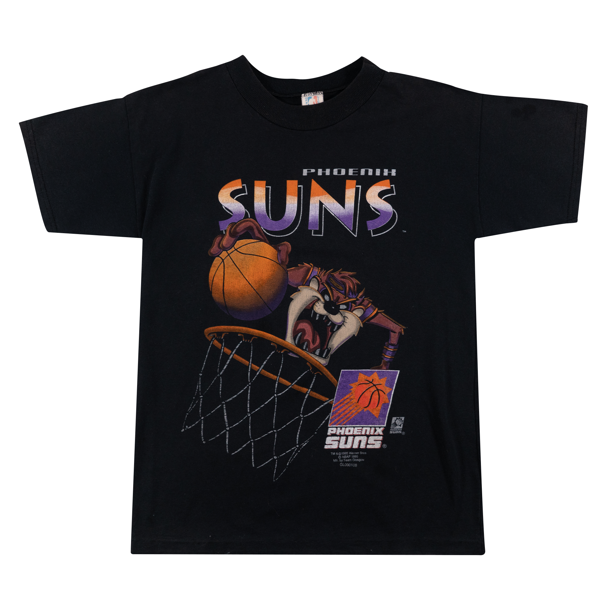 Phoenix Suns NBA Looney Tunes Taz Tee Black-PLUS
