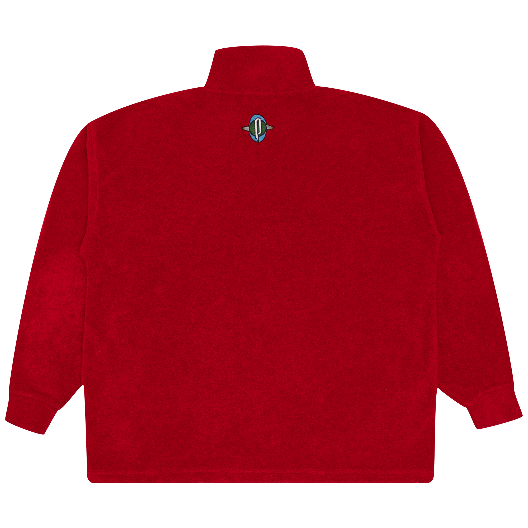 Playdium Arcade Fleece Quarter Zip Sweater Red-PLUS
