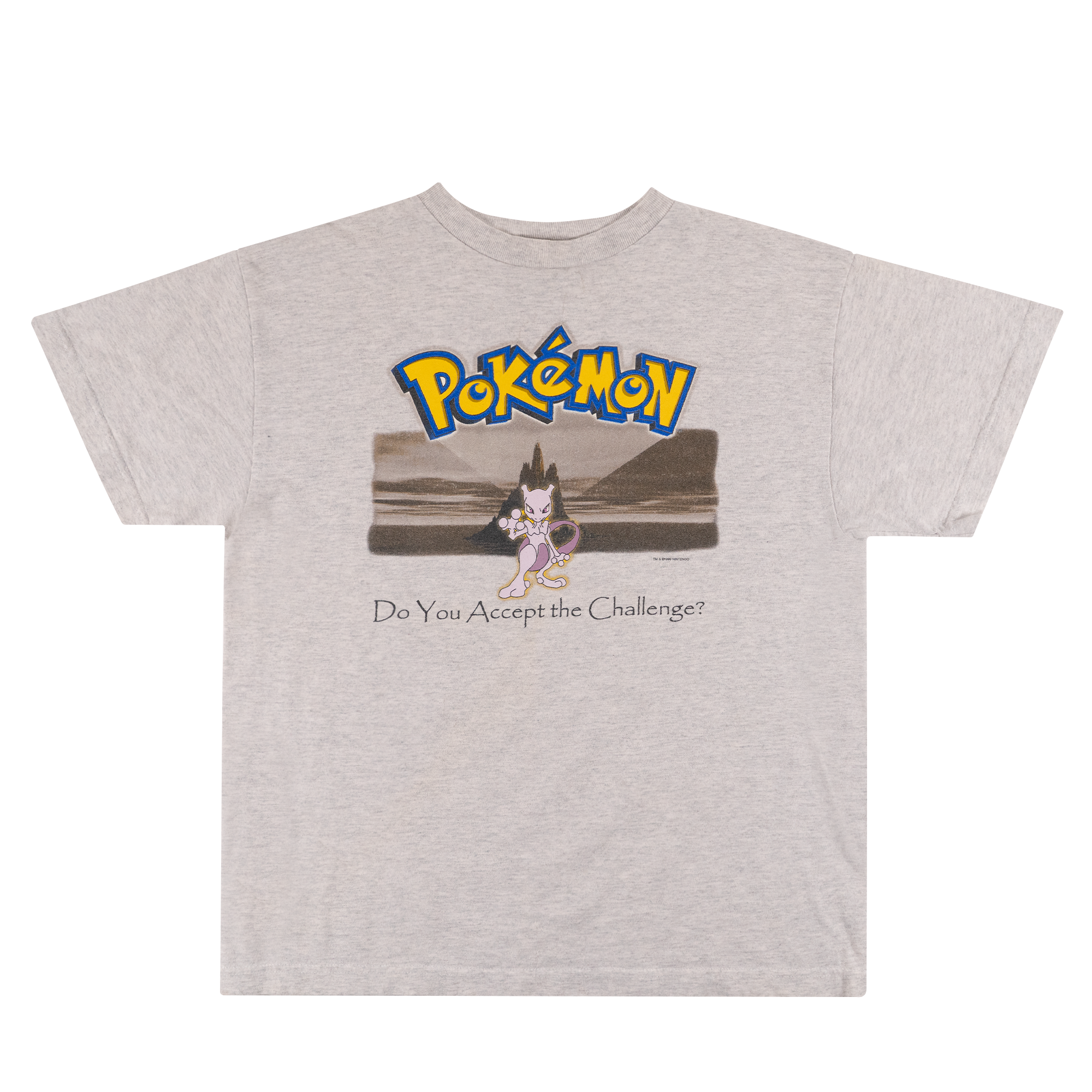 Pokemon Mewtwo 1999 Tee Grey-PLUS
