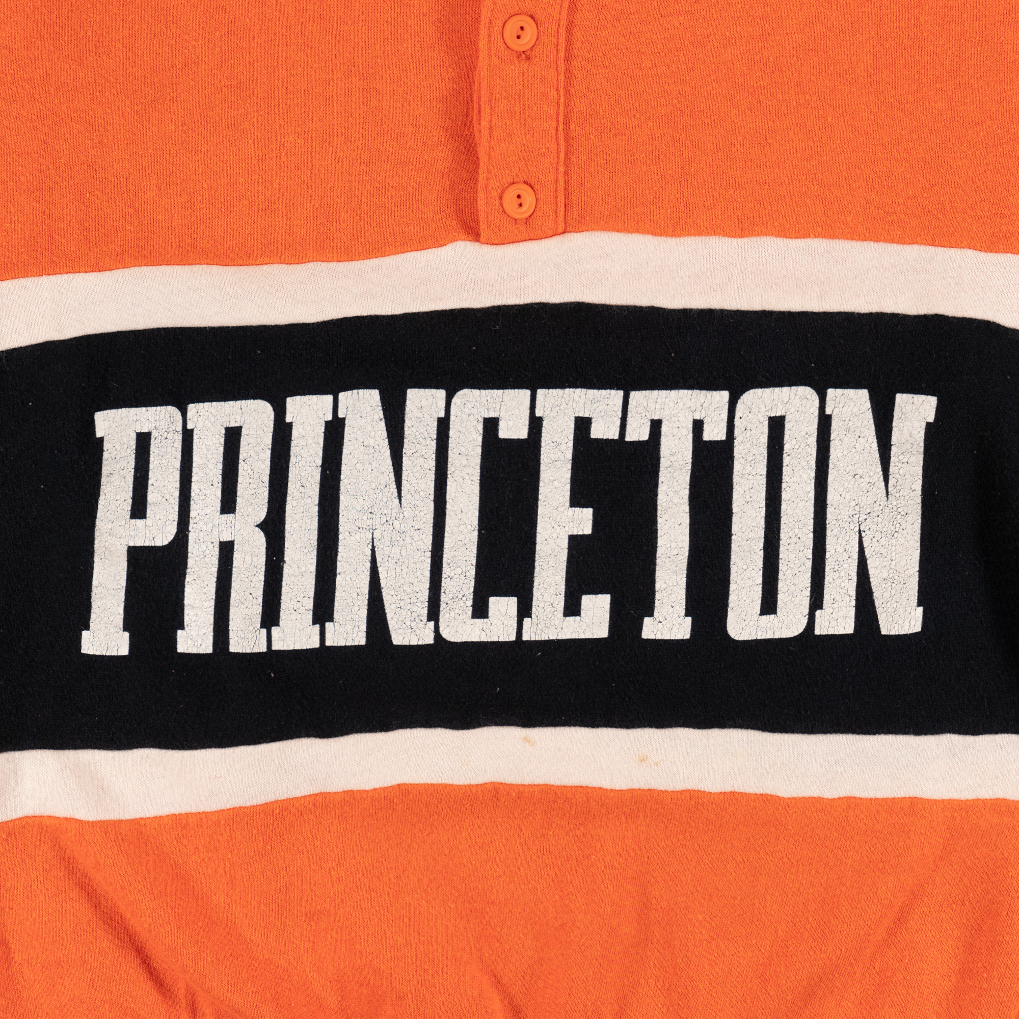 Princeton University Collared Sweatshirt Orange-PLUS