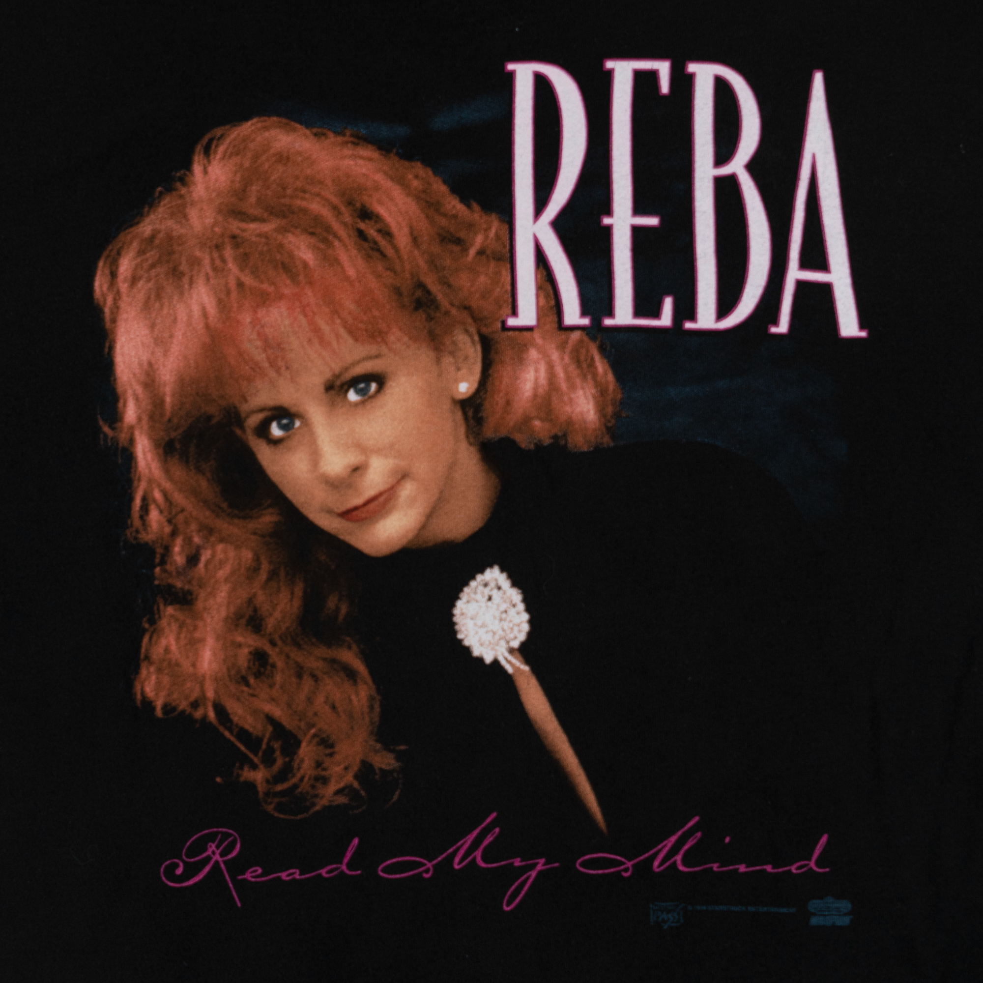 Reba In Concert Read My Mind Tour 1994 Tee Black-PLUS