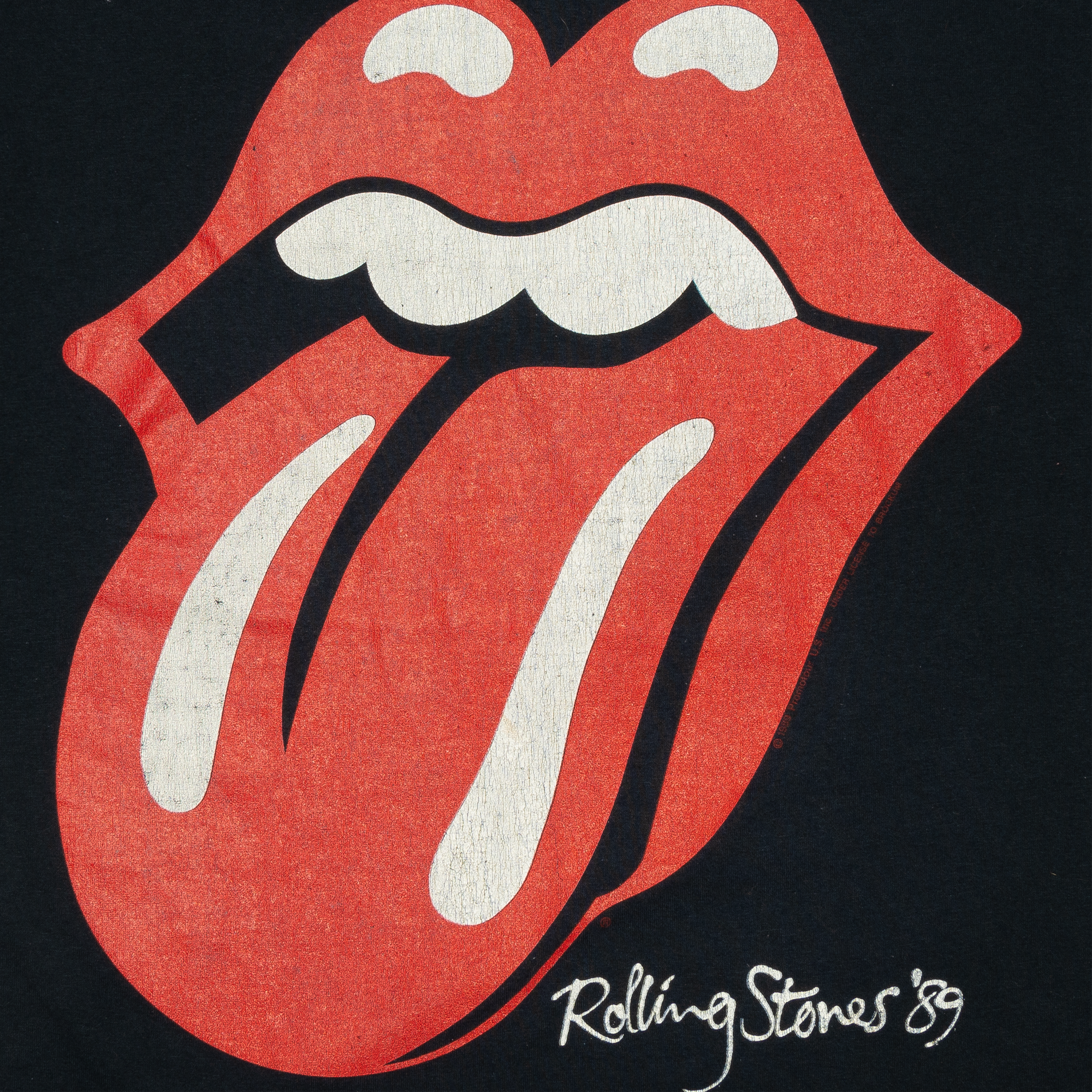 The Rolling Stones North American Tour 1989 Tee Black-PLUS