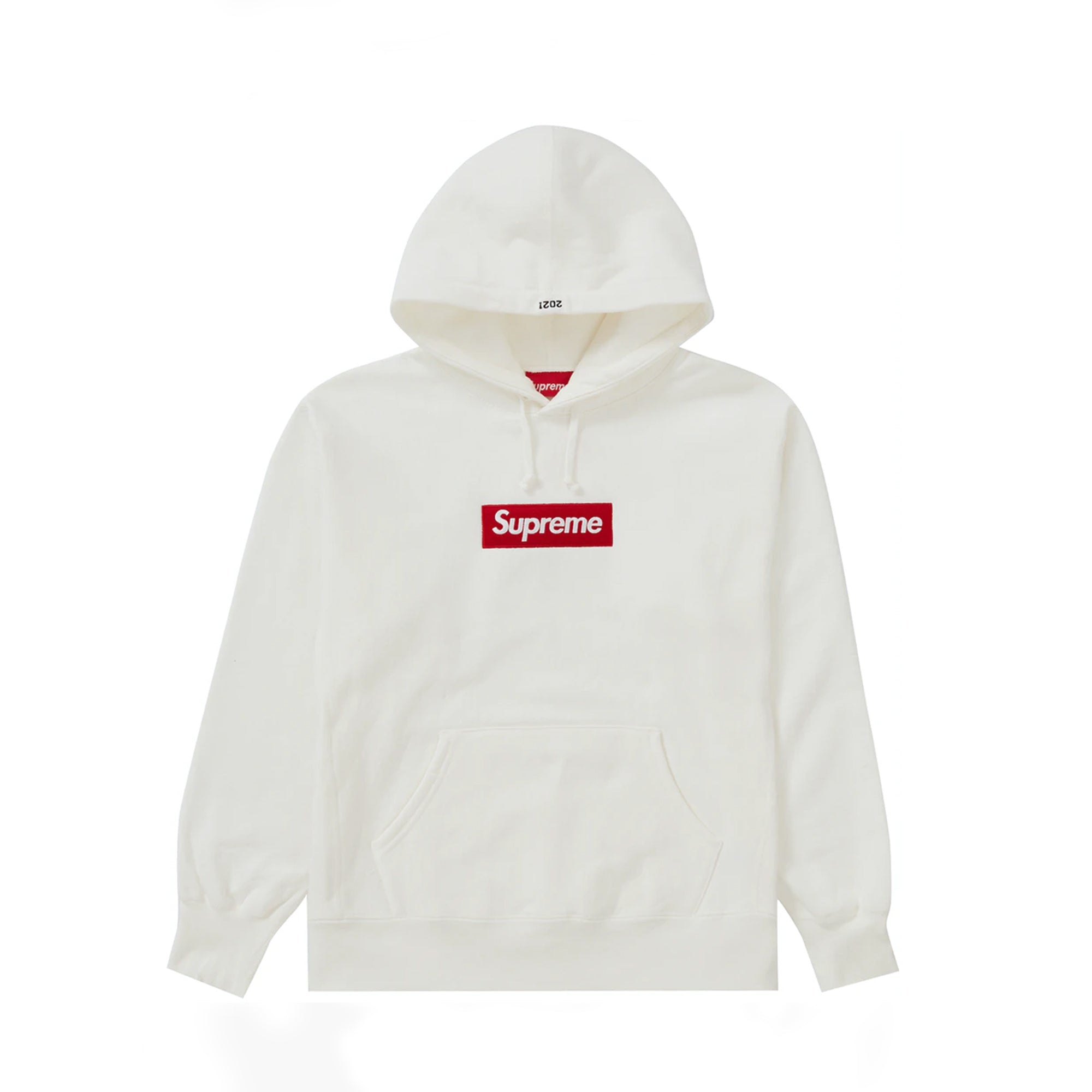 Supreme Box Logo Hooded Sweatshirt (FW21) White-PLUS