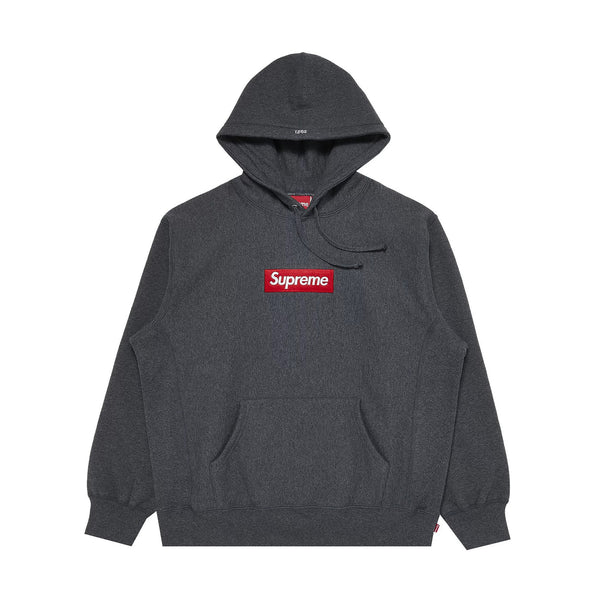 Supreme Box Logo Hooded Sweatshirt (FW21) Charcoal