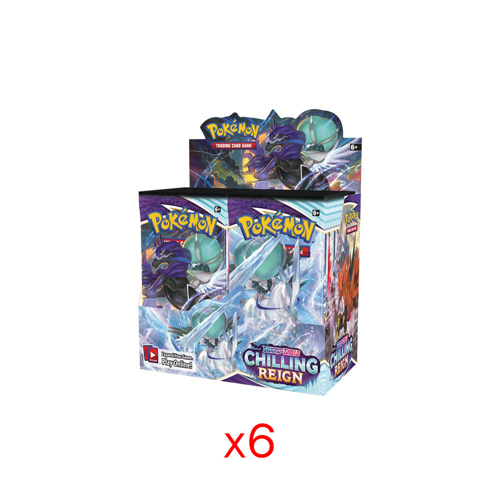 Pokemon Sword and Shield - Chilling Reign Booster Box (Sealed Case of 6)-PLUS