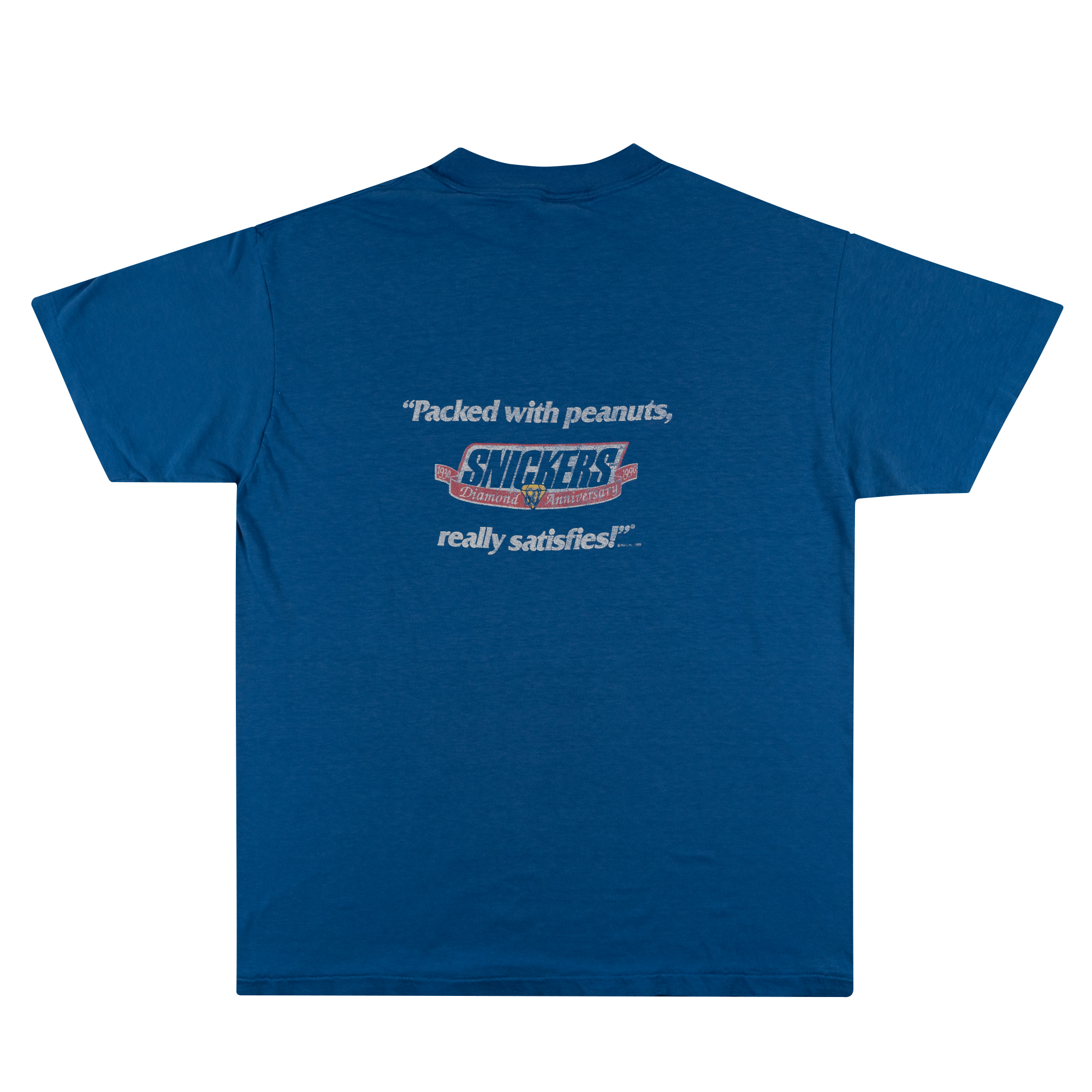 Snickers "Guaranteed To Satisfy" Tee Blue-PLUS