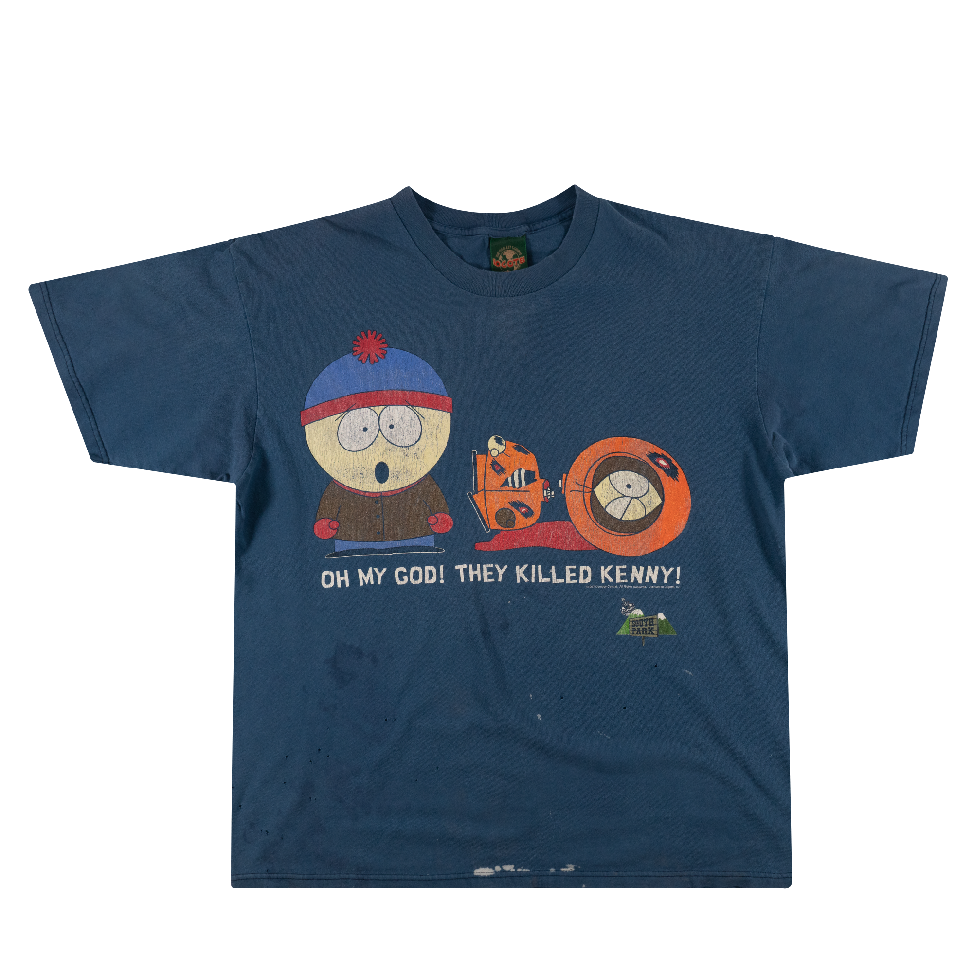 Comedy Central South Park "They Killed Kenny!" Tee Blue-PLUS