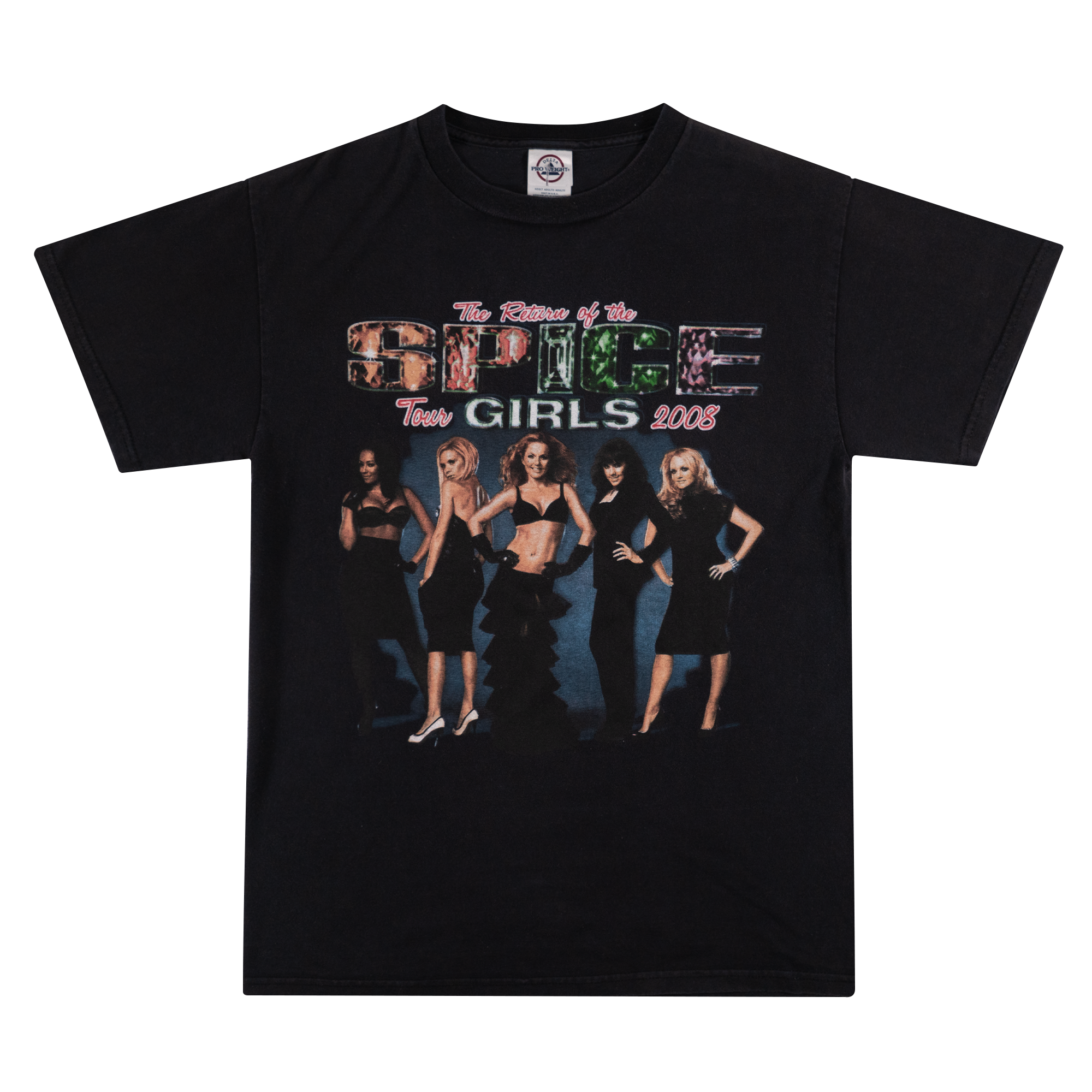 The Return of The Spice Girls Tour 2008 Tee Black-PLUS