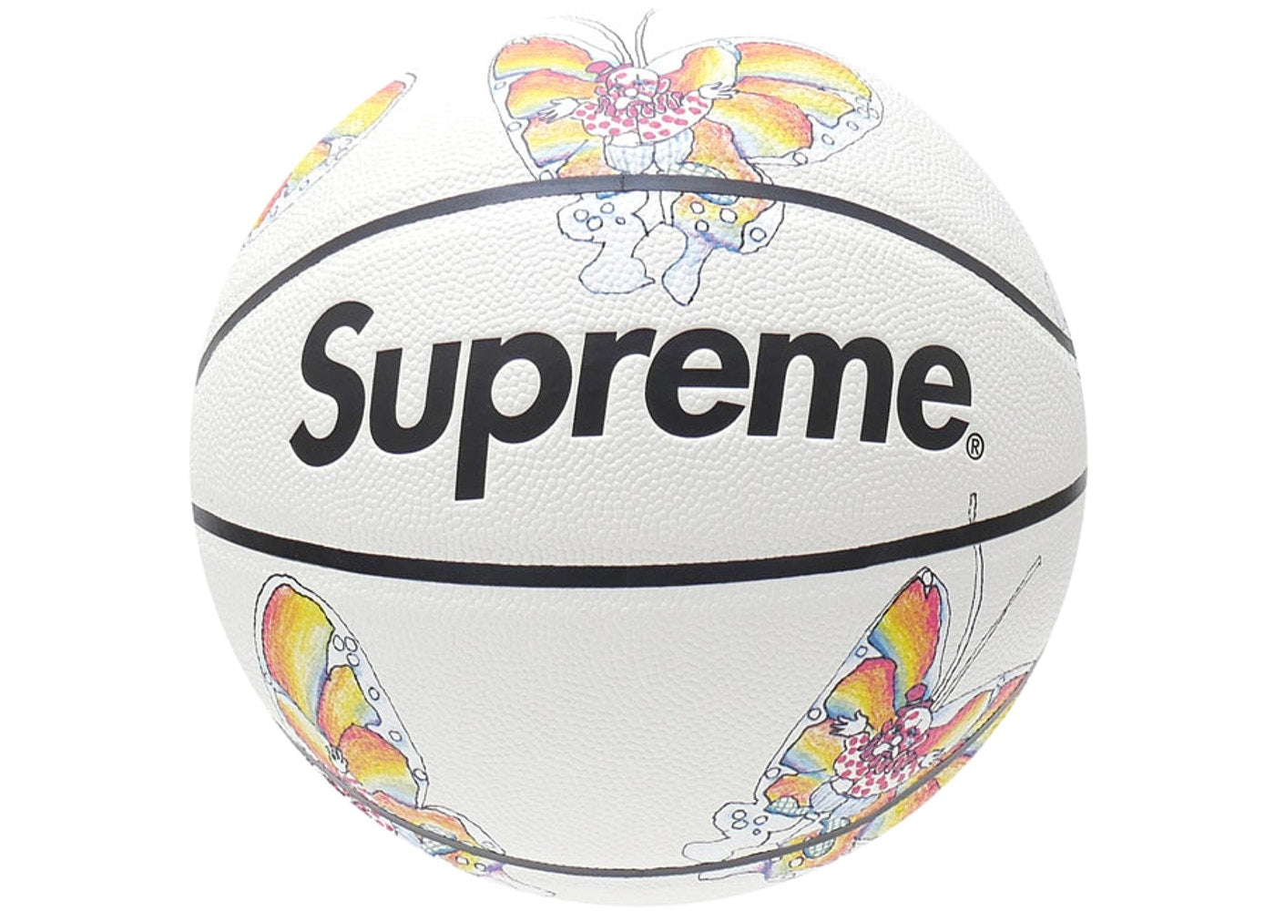 Supreme Gonz Butterfly Spalding Basketball White-PLUS
