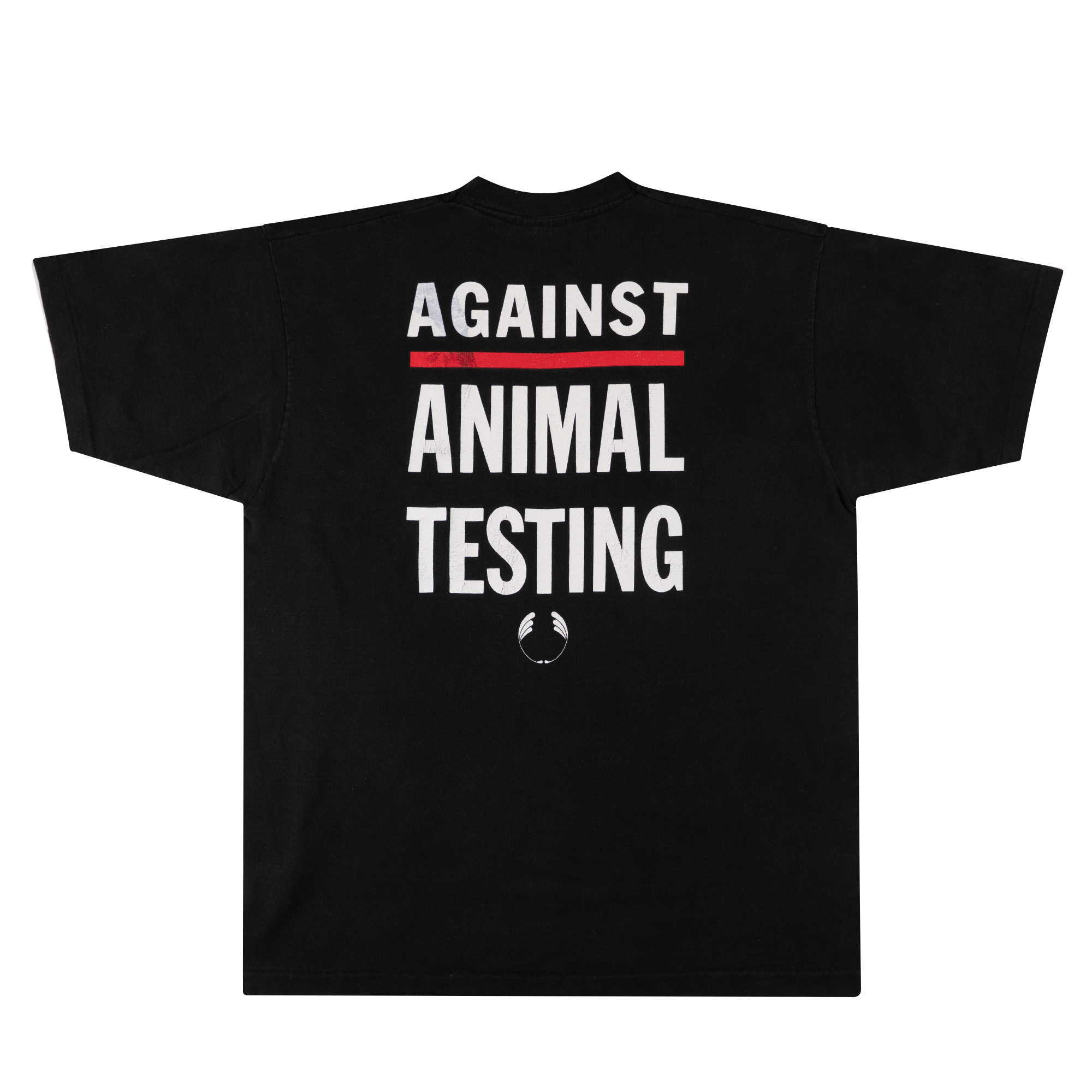 The Body Shop "Against Animal Testing" Tee Black-PLUS