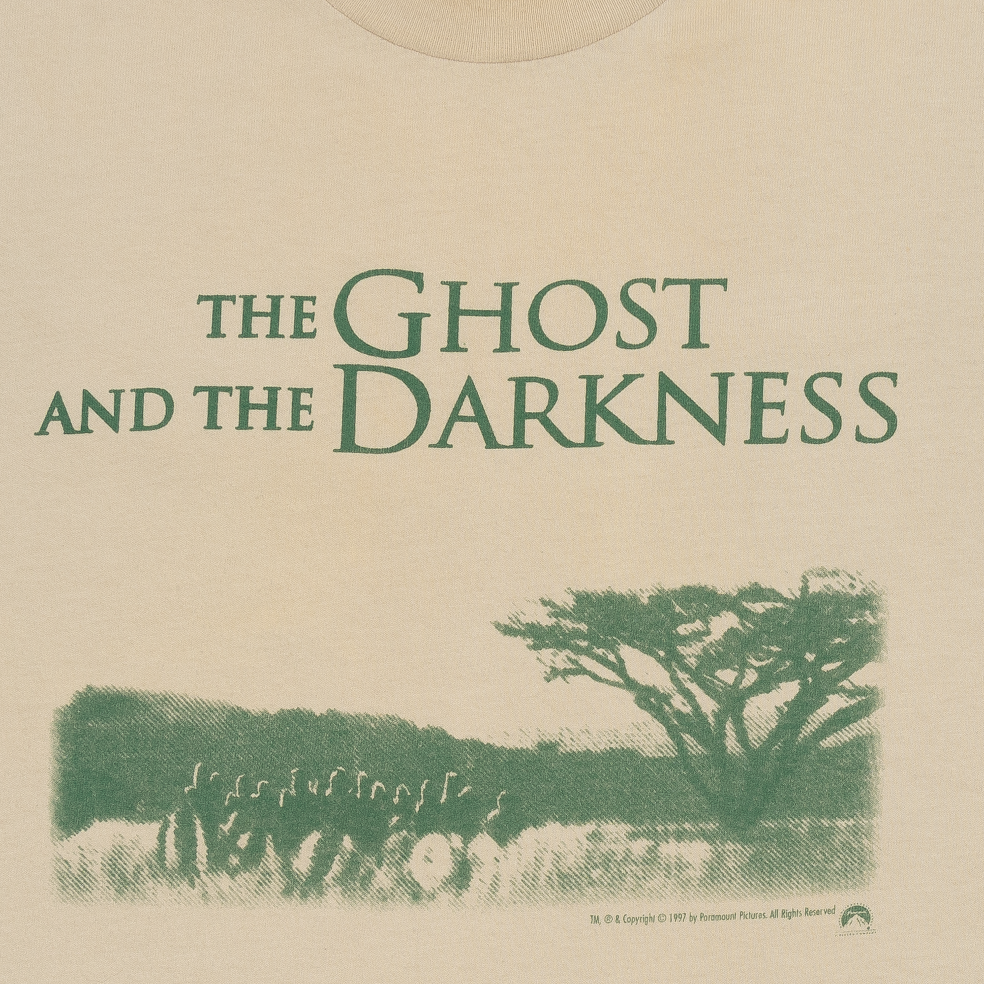 The Ghost and The Darkness 1997 Movie Promo Tee Beige-PLUS