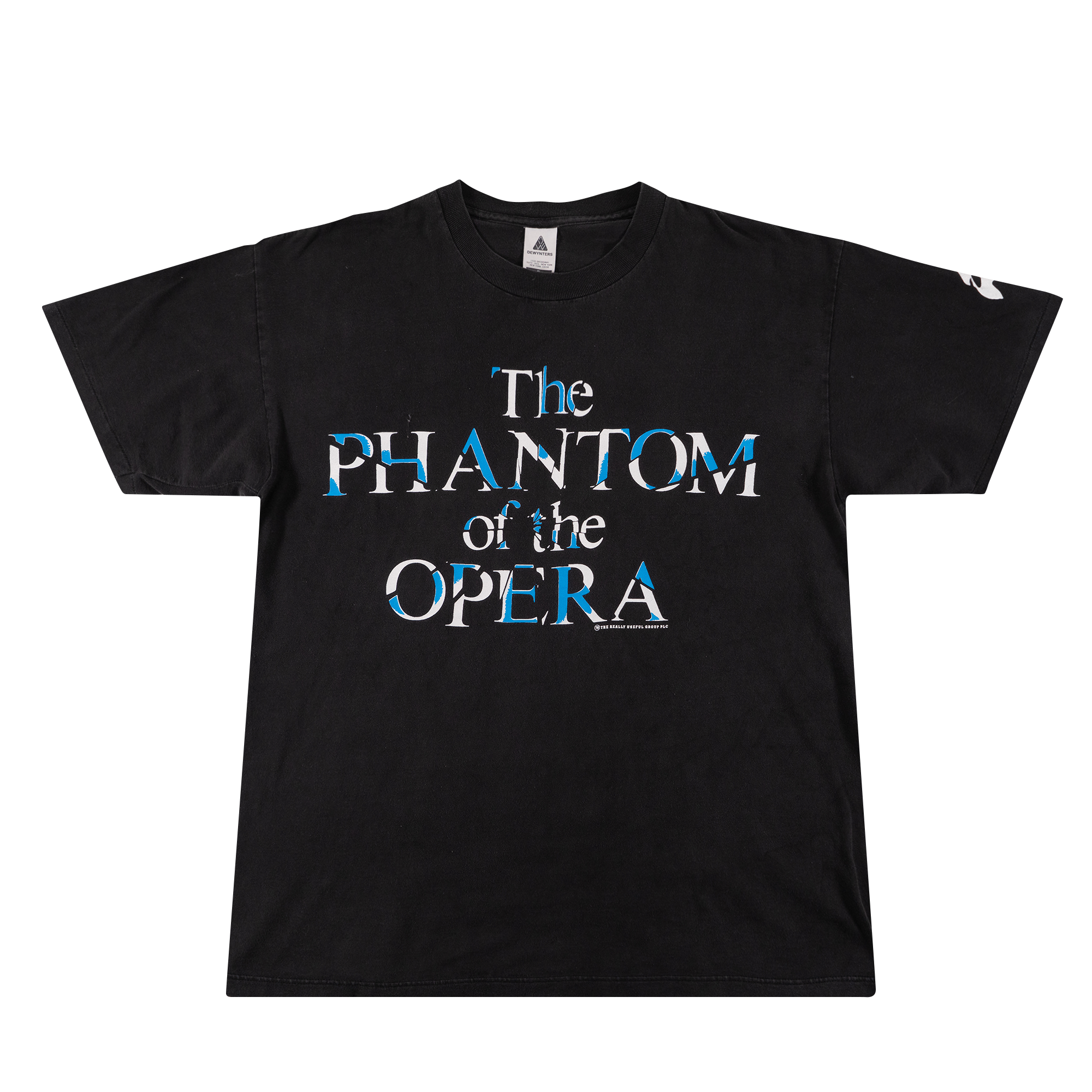 Phantom of the Opera Shattered Glass Big Front Logo Tee Black-PLUS