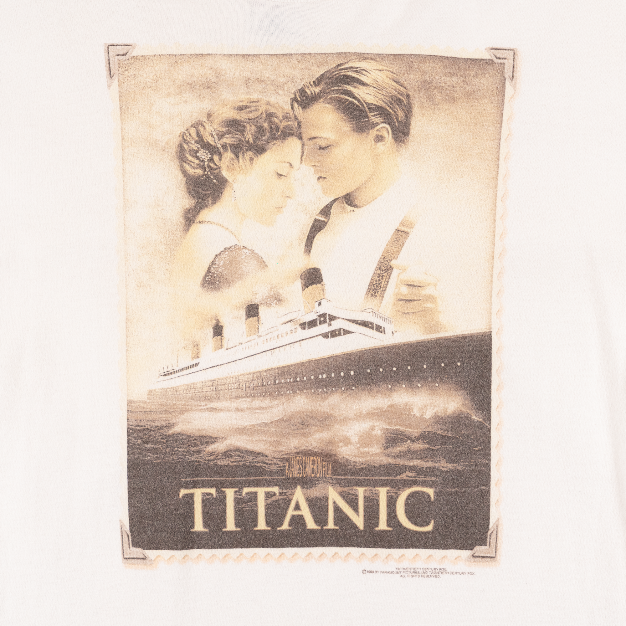 Titanic Movie 1998 Tee White-PLUS