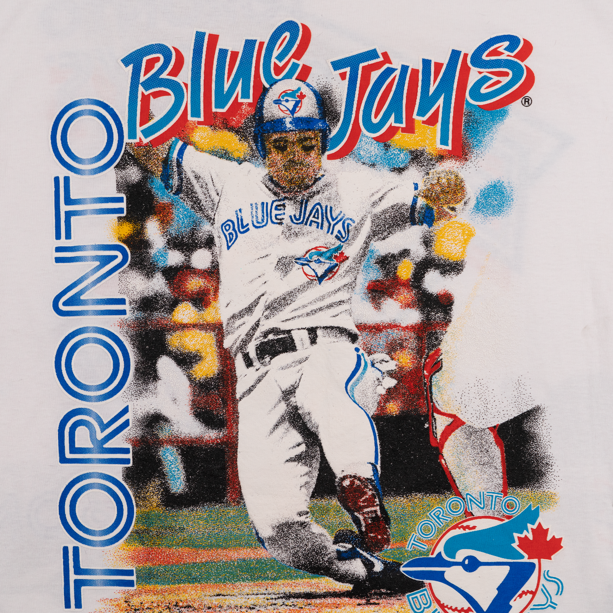 Toronto Blue Jays Bulletin Athletic AOP Tee White-PLUS