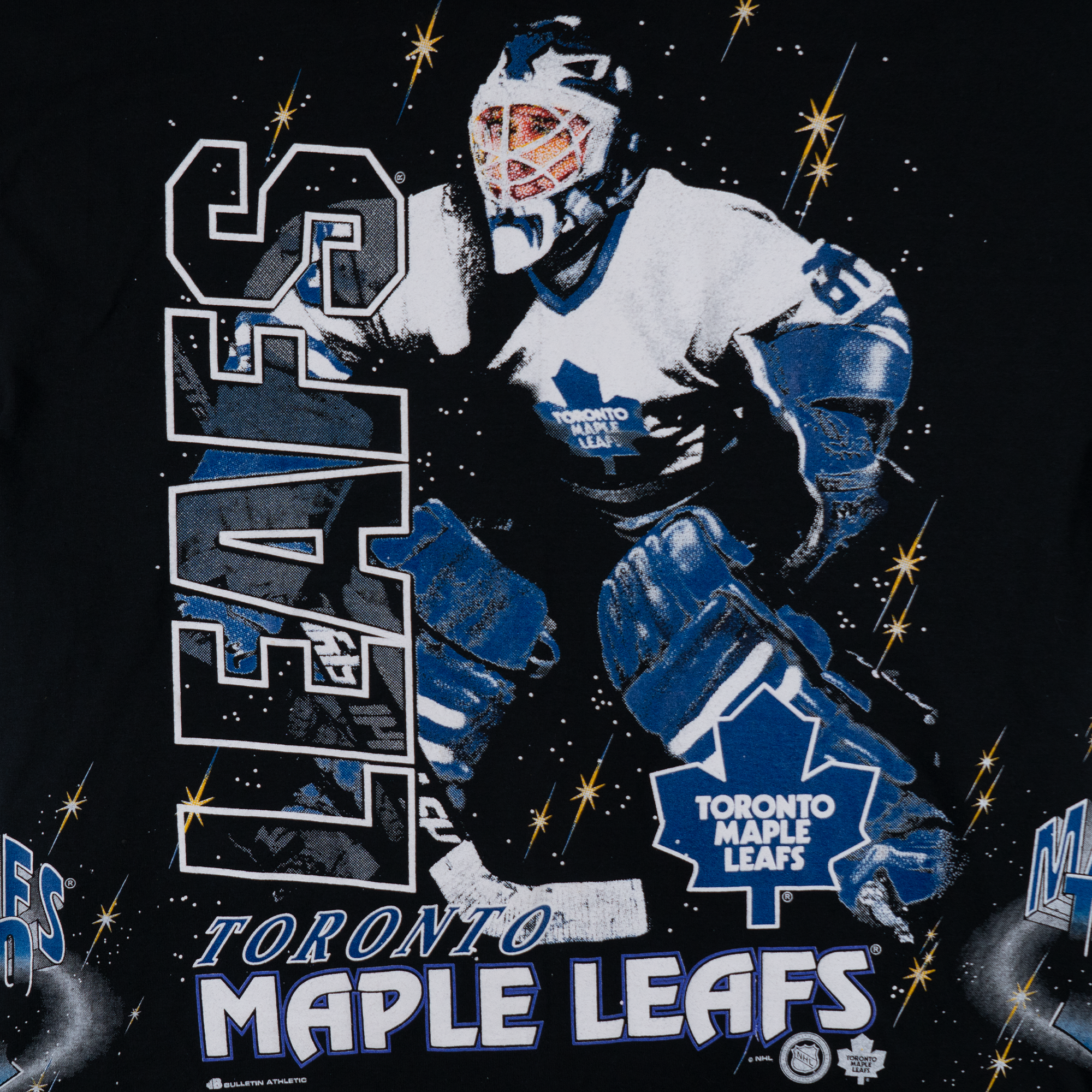 Toronto Maple Leafs Bulletin AOP Tee Black-PLUS