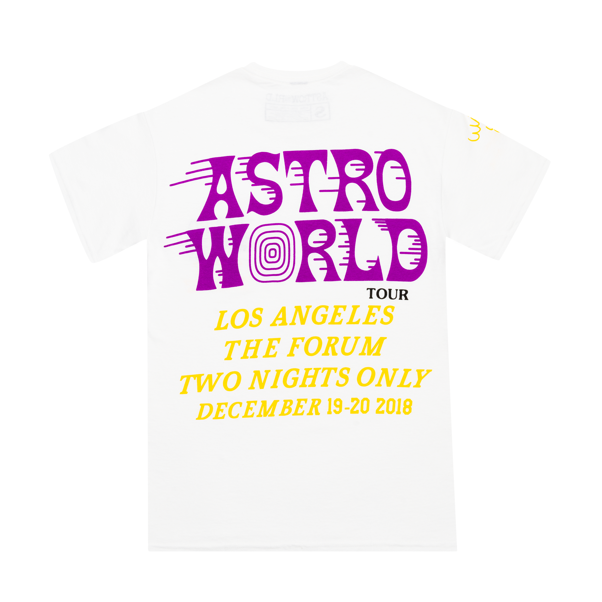 Travis Scott Astroworld LA Exclusive T-Shirt White-PLUS