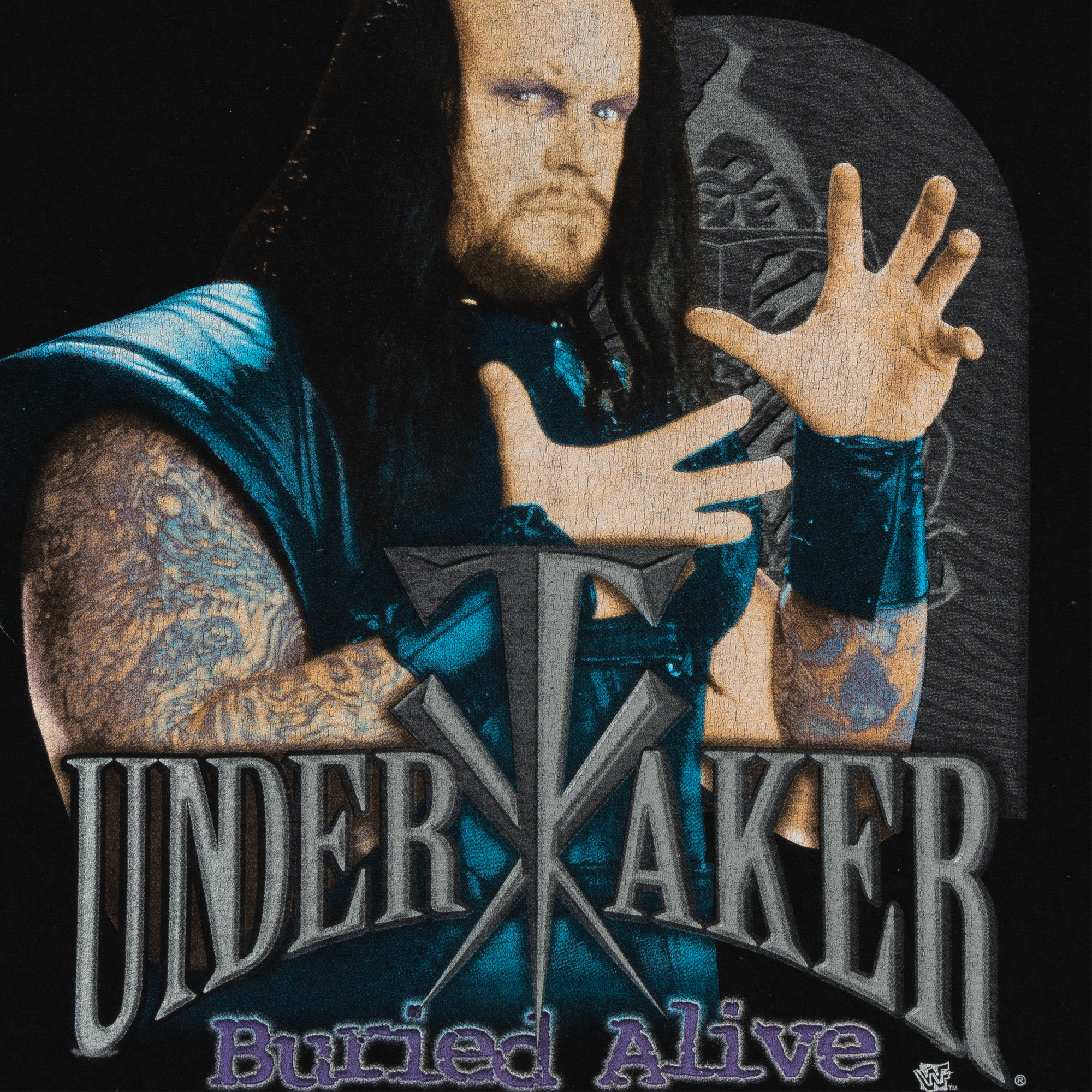 Undertaker Burried Alive Murina 1998 WWF Tee Black-PLUS