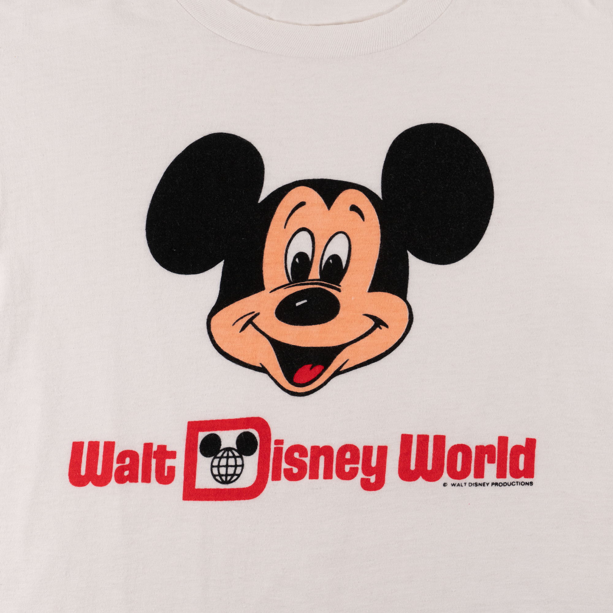 80's Mickey Mouse "Walt Disney World" Tee White-PLUS