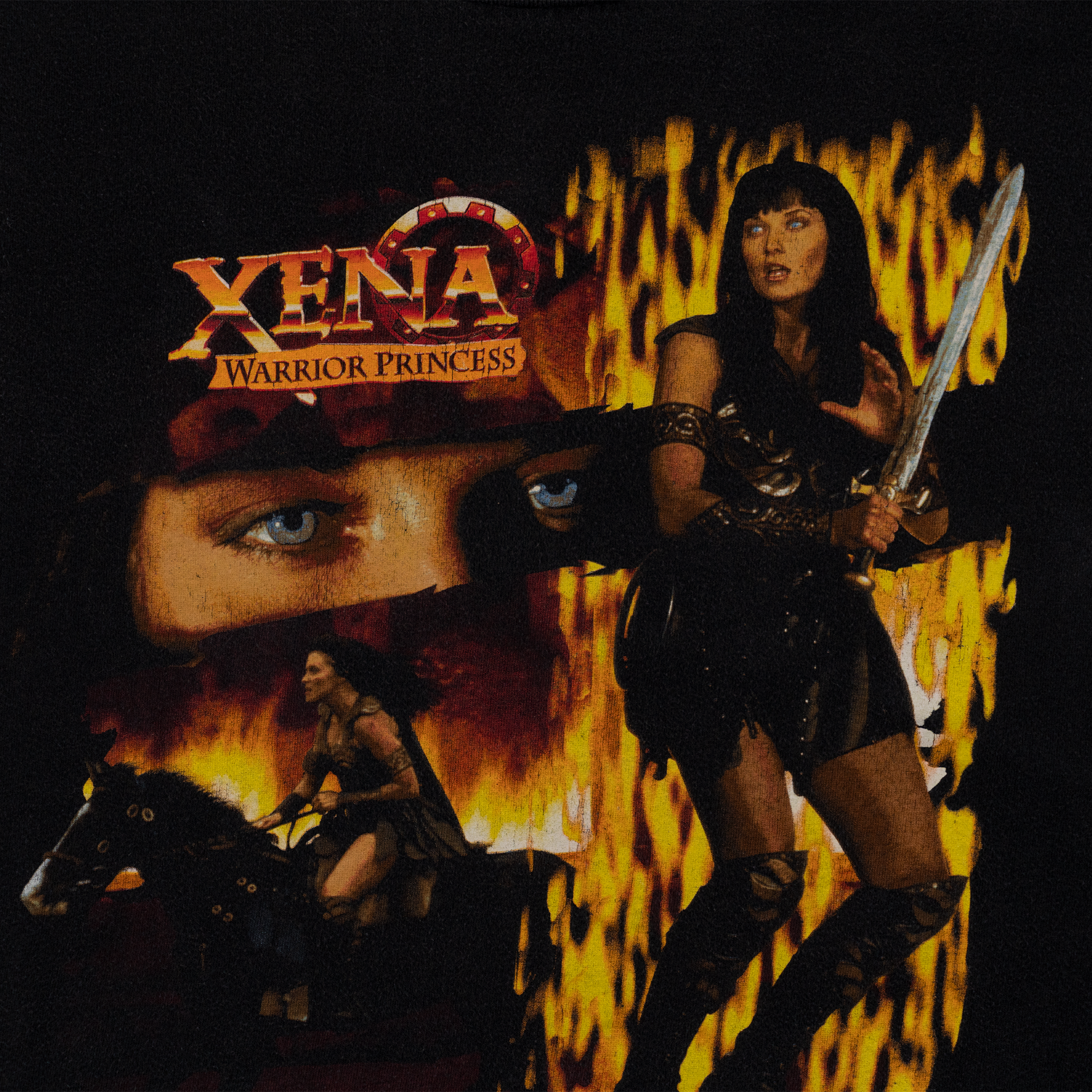 Xena Warrior Princess Tee Black-PLUS