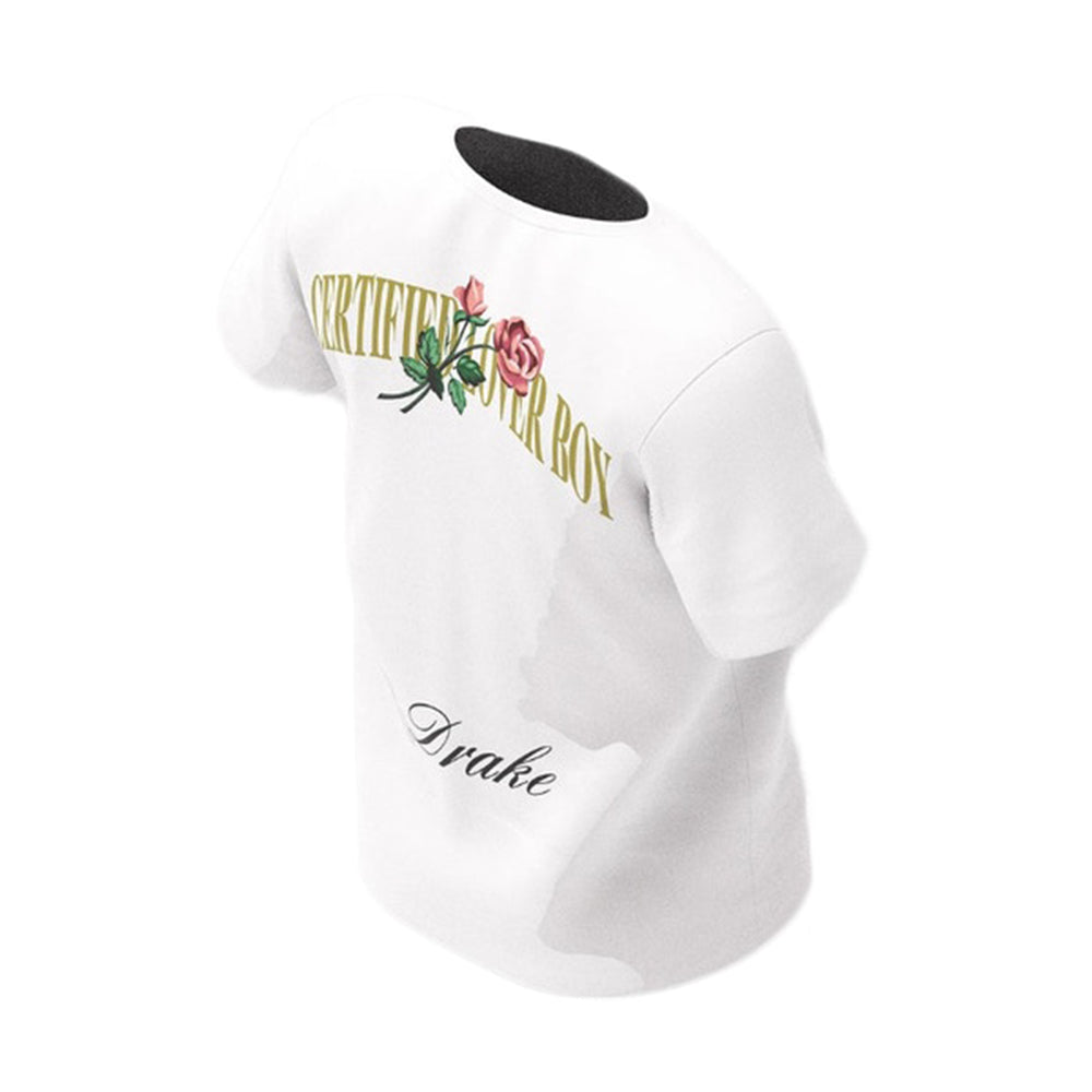 Nike x Drake Certified Lover Boy Rose T-Shirt White-PLUS