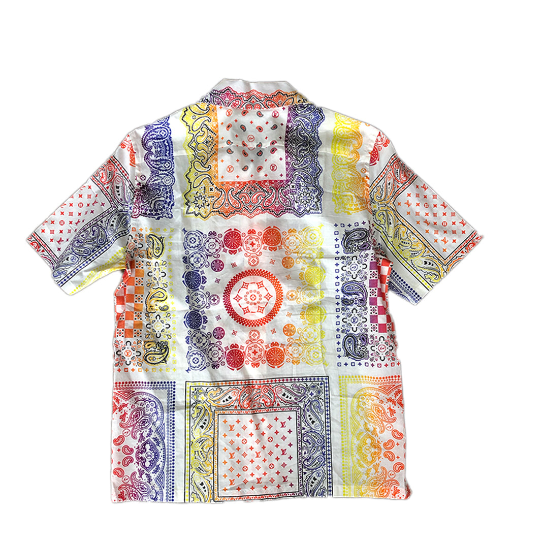 Louis Vuitton Fragment Design Bandana Print Button Up Shirt (SS17)-PLUS