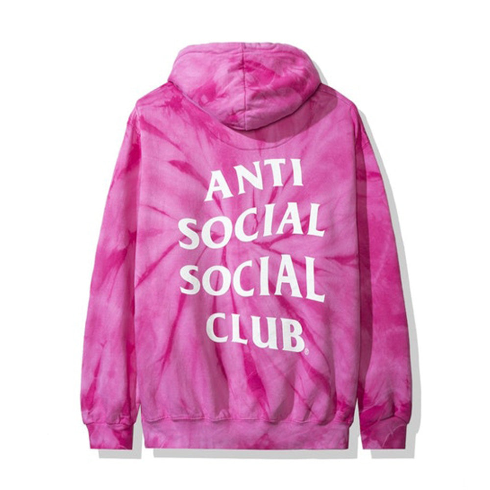 Anti Social Social Club Laguna Hoodie Pink Tie Dye-PLUS