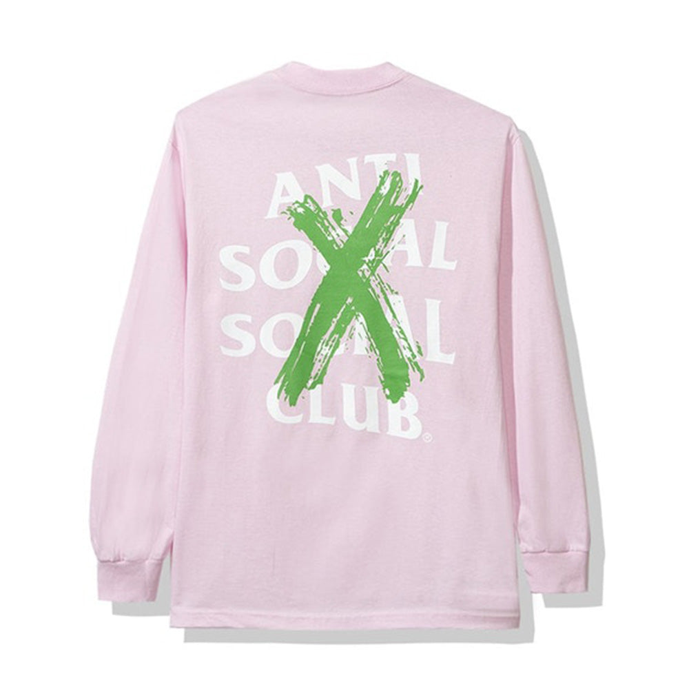 Anti Social Social Club Cancelled Remix L/S Tee Pink-PLUS