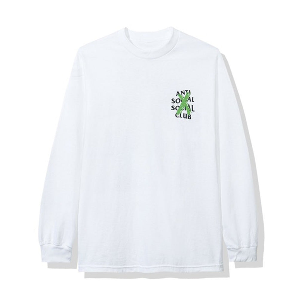 Anti Social Social Club Cancelled Remix L/S Tee White-PLUS