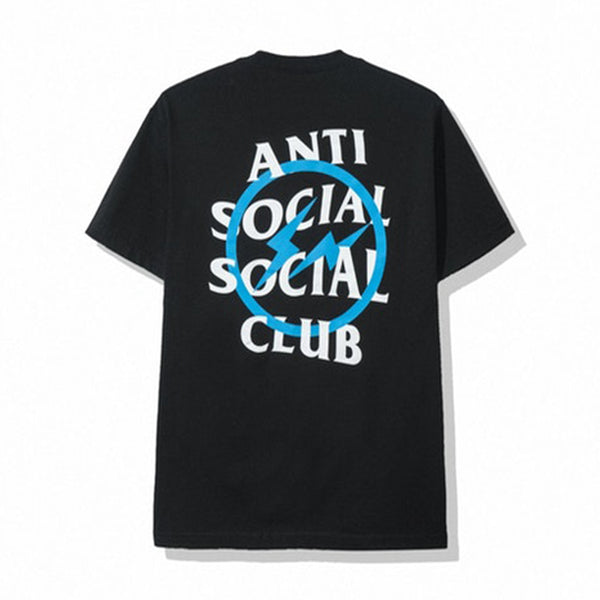 ASSC x Fragment Blue Bolt Tee Black | PLUS