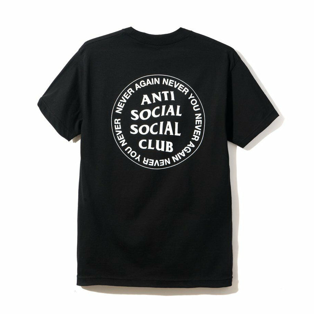 Anti Social Social Club Never You Black Tee Black-PLUS
